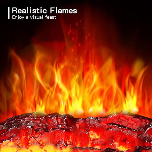 23 Inches 3D Free Standing Electric Fireplace Stove 5215 - Image 2