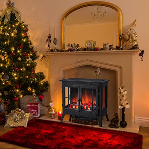 23 Inches 3D Free Standing Electric Fireplace Stove 5215 - Image 5