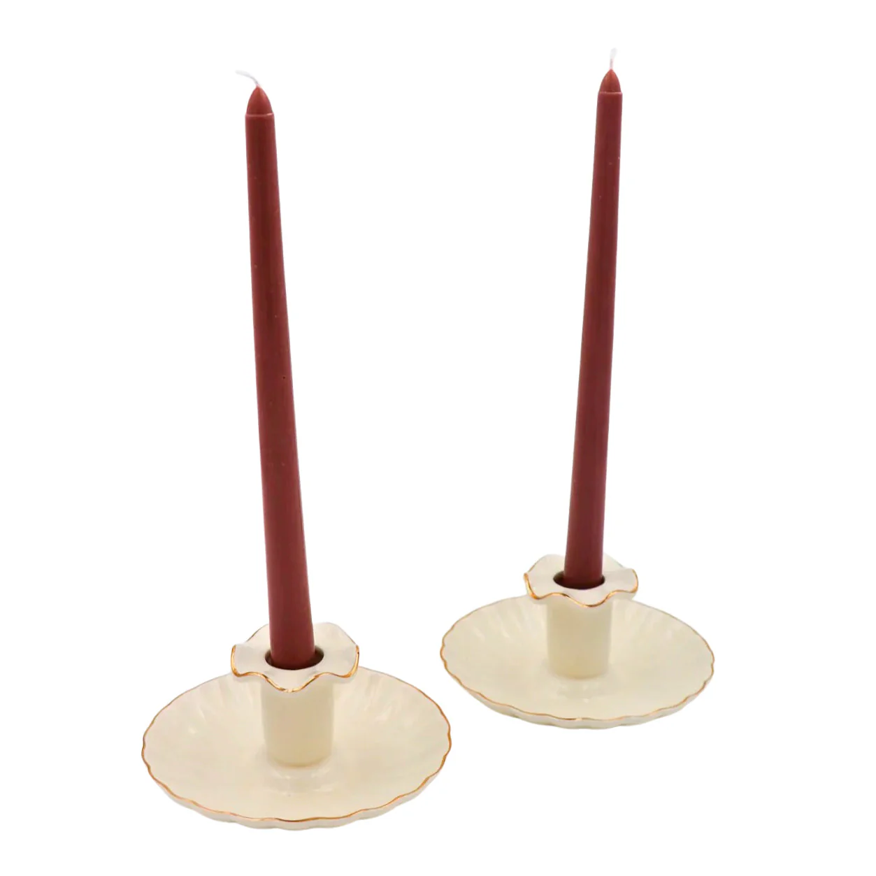 24 Extra Tall Cocoa Truffle Delight Taper Candle - 6 Packs of 4 - Image 2