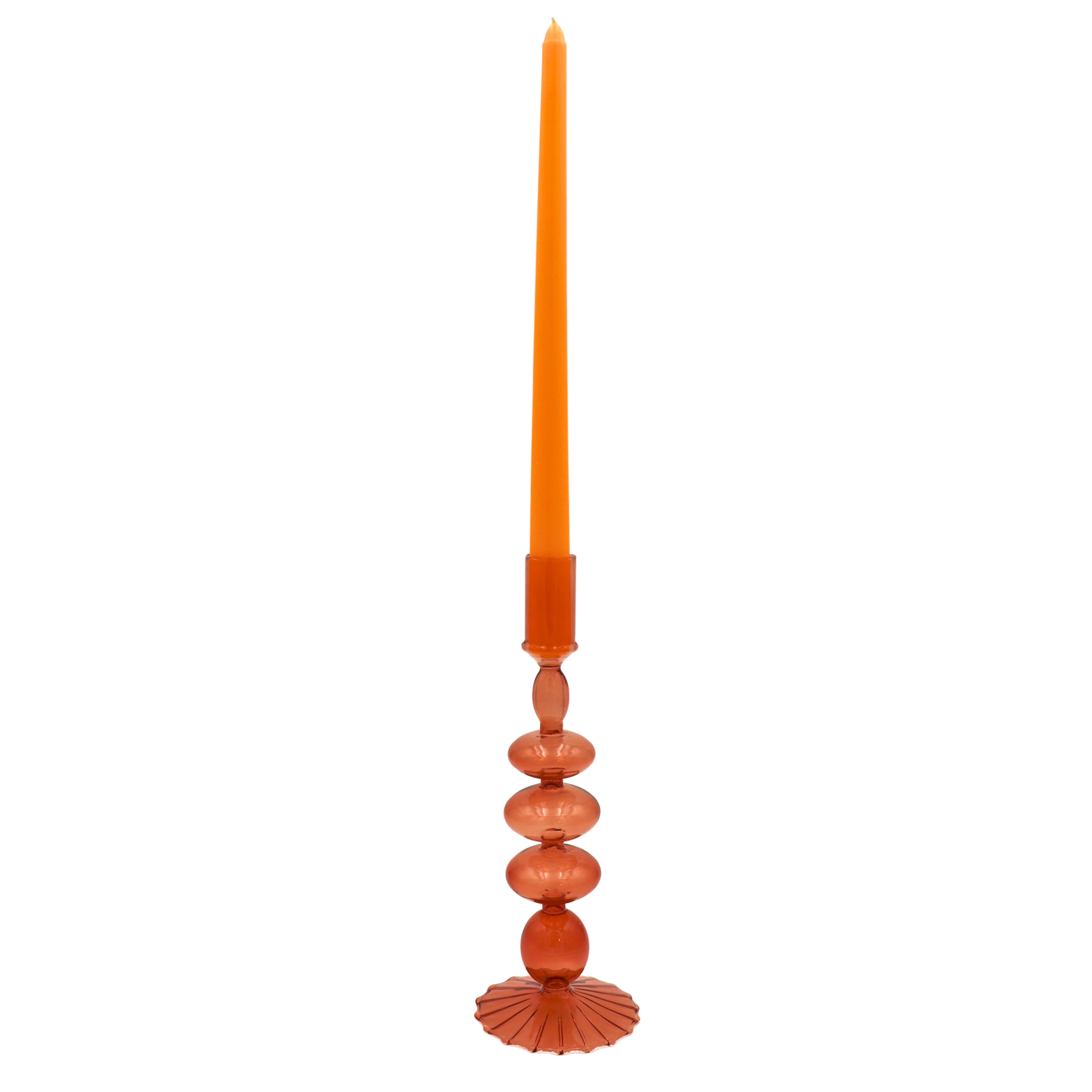 24 Extra Tall Mustard Spice Taper Candle - 6 Packs of 4 - Image 3