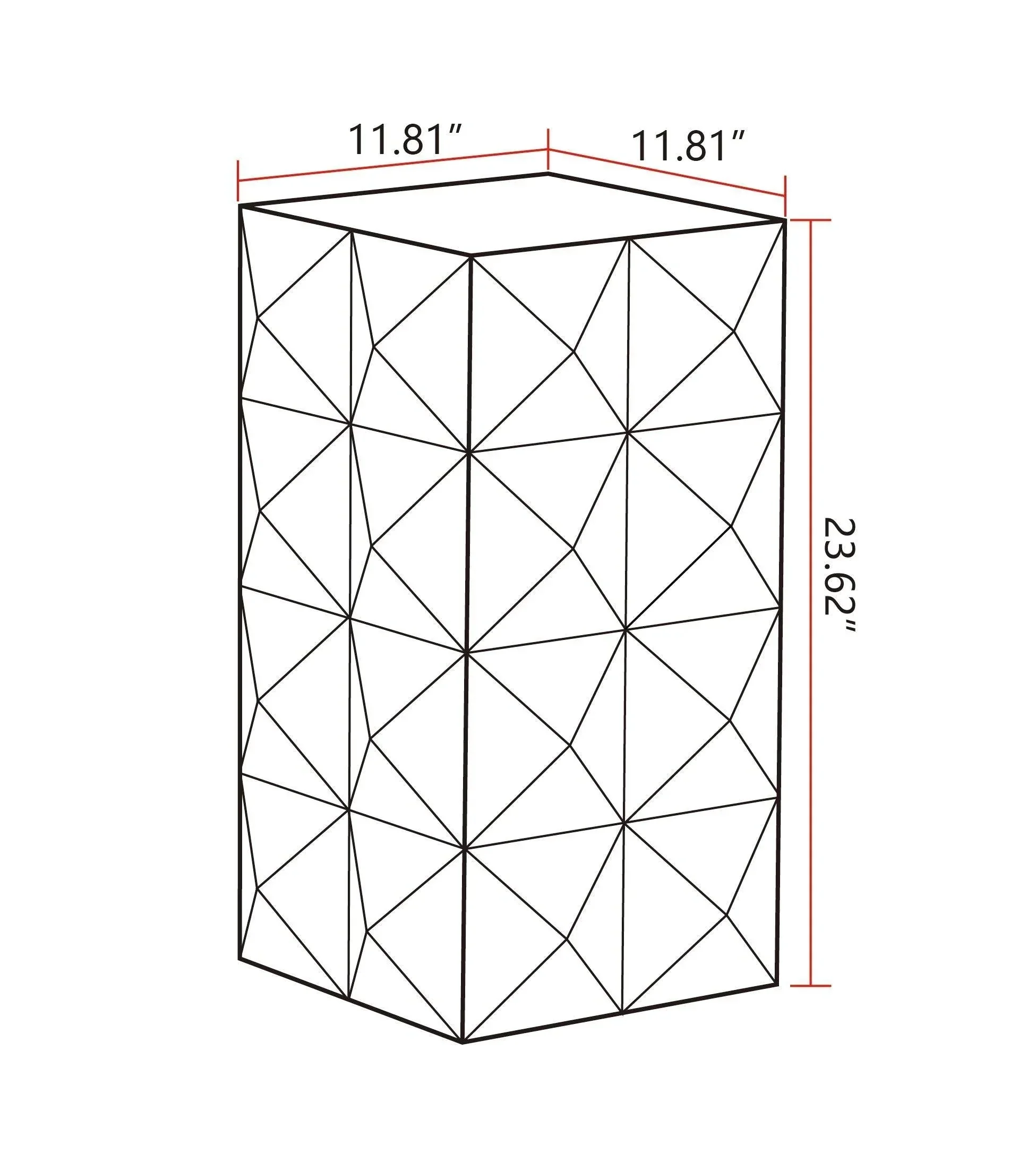 24" Height Three-dimensional Embossed Pattern Design Retro Coffee Table MDF Retro Furniture - Image 11