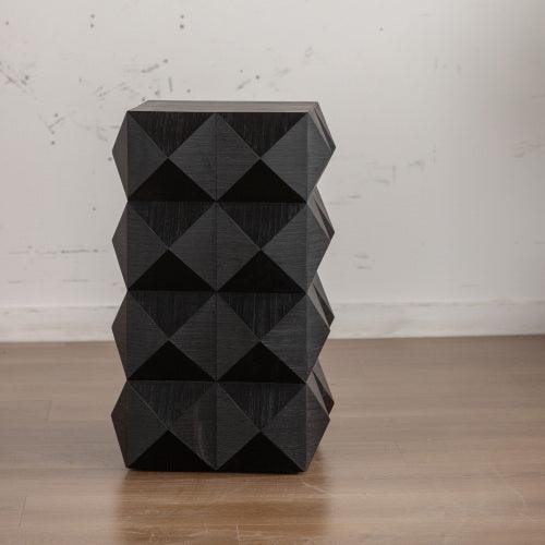 24" Height Three-dimensional Embossed Pattern Design Retro Coffee Table MDF Retro Furniture - Image 15