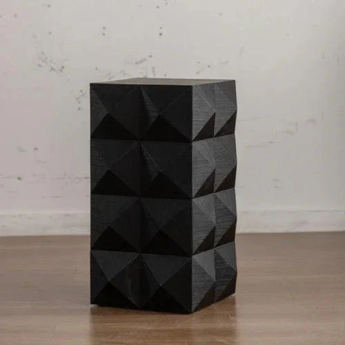 24" Height Three-dimensional Embossed Pattern Design Retro Coffee Table MDF Retro Furniture - Image 16