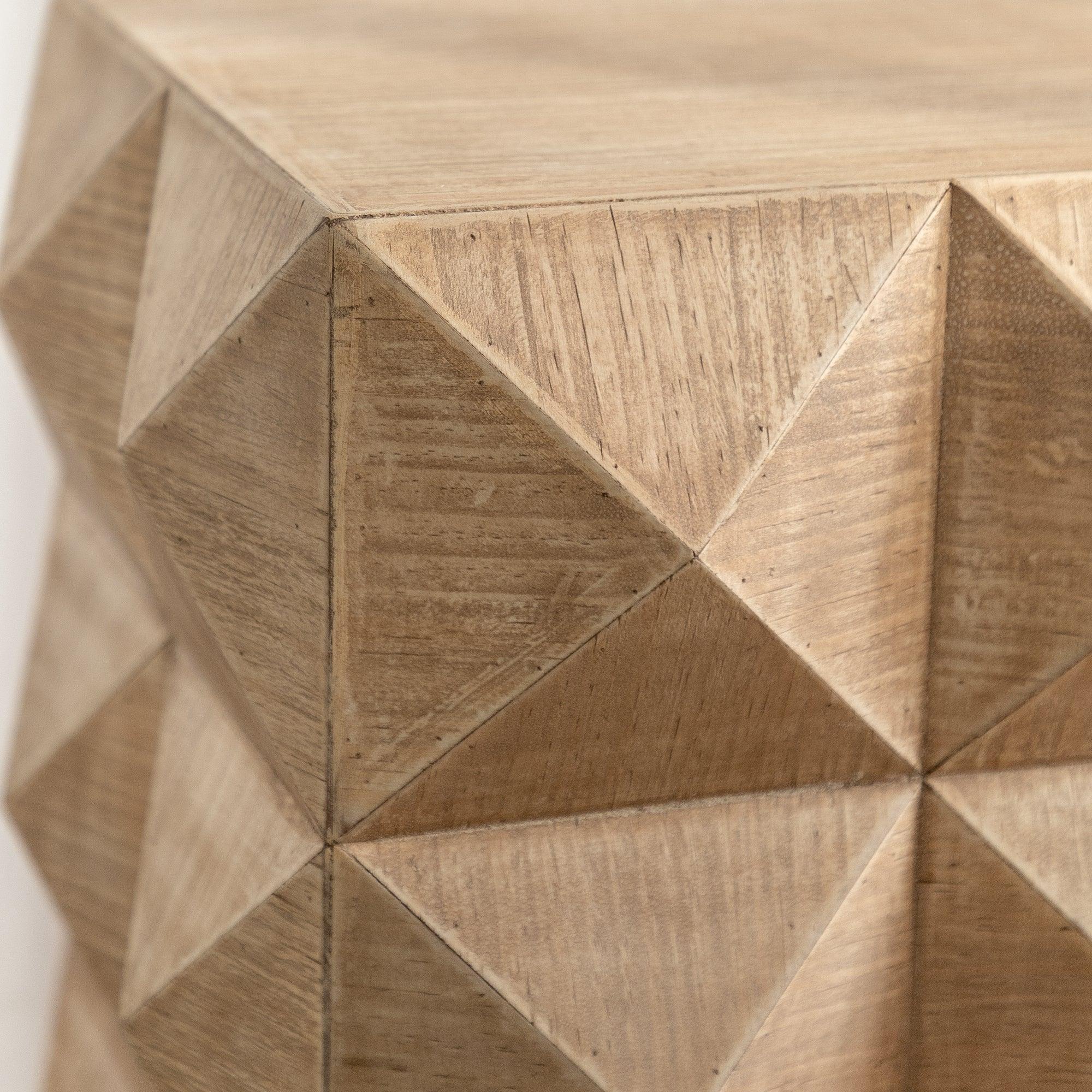 24" Height Three-dimensional Embossed Pattern Design Retro Coffee Table MDF Retro Furniture - Image 4