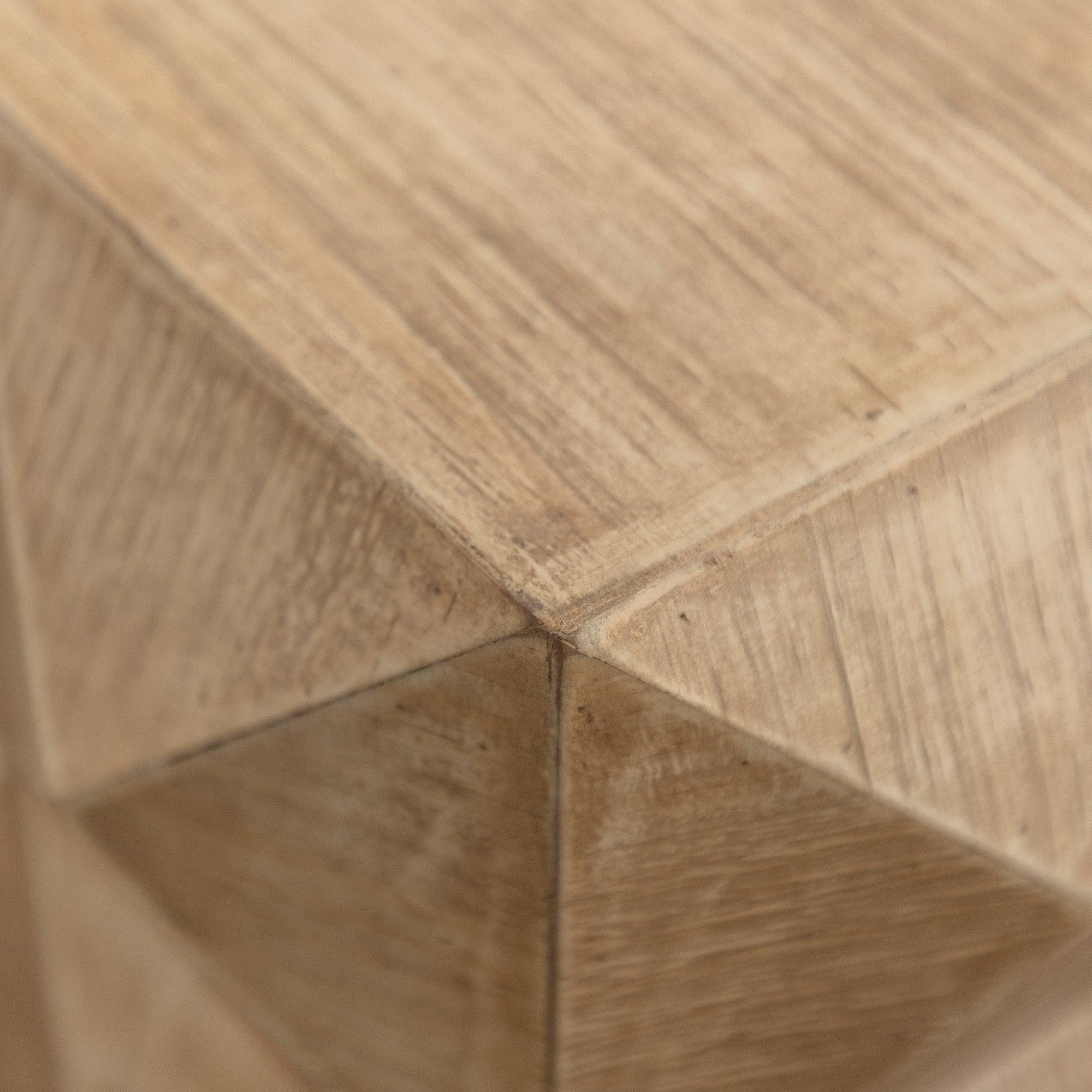 24" Height Three-dimensional Embossed Pattern Design Retro Coffee Table MDF Retro Furniture - Image 5