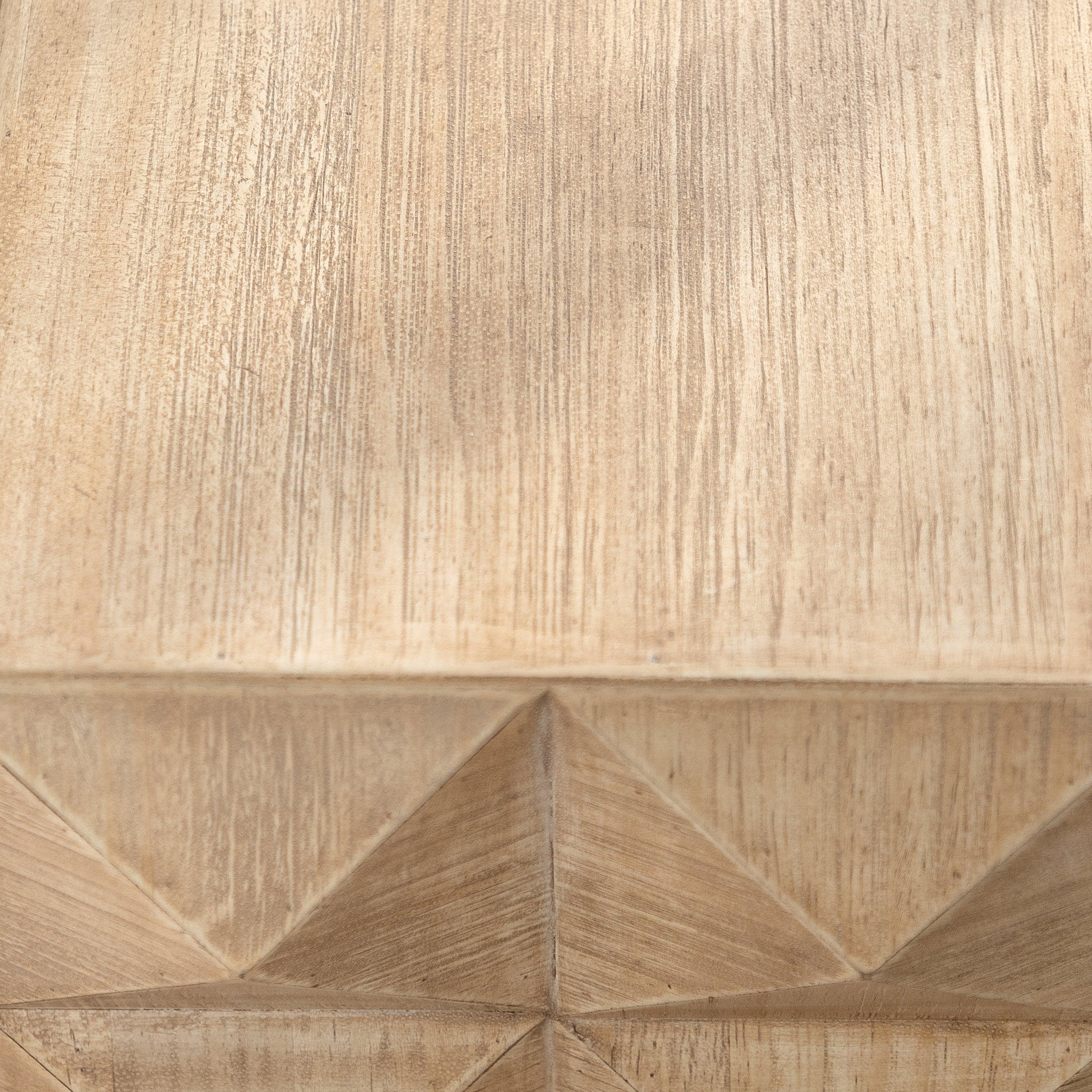24" Height Three-dimensional Embossed Pattern Design Retro Coffee Table MDF Retro Furniture - Image 8