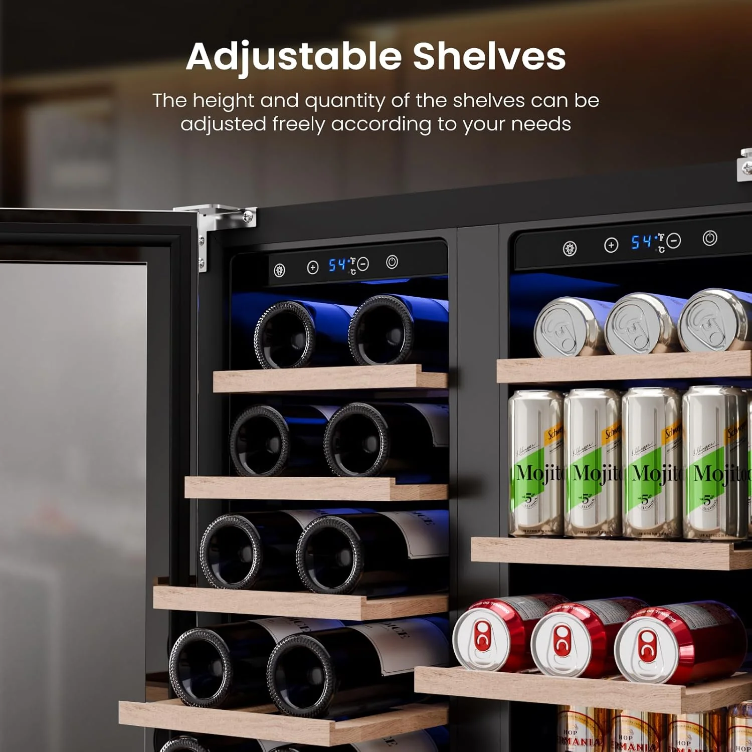 24 Inch Dual Zone Wine Fridges Cooler Beverage Refrigerator W51115 - Image 10