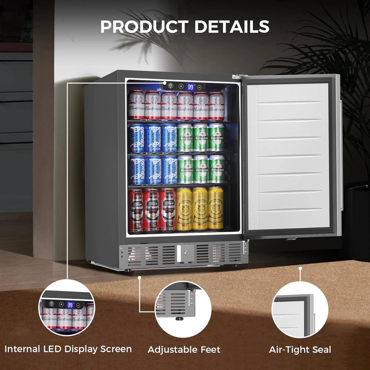 24 Inch Indoor/Outdoor Beverage Refrigerator 58145RKR0 - Image 4