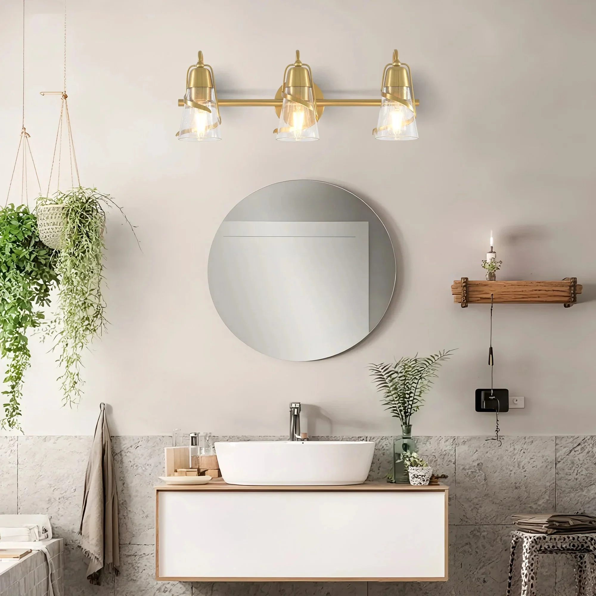 24 Inch Payne 3-Light Mirror Vanity Light - Image 3