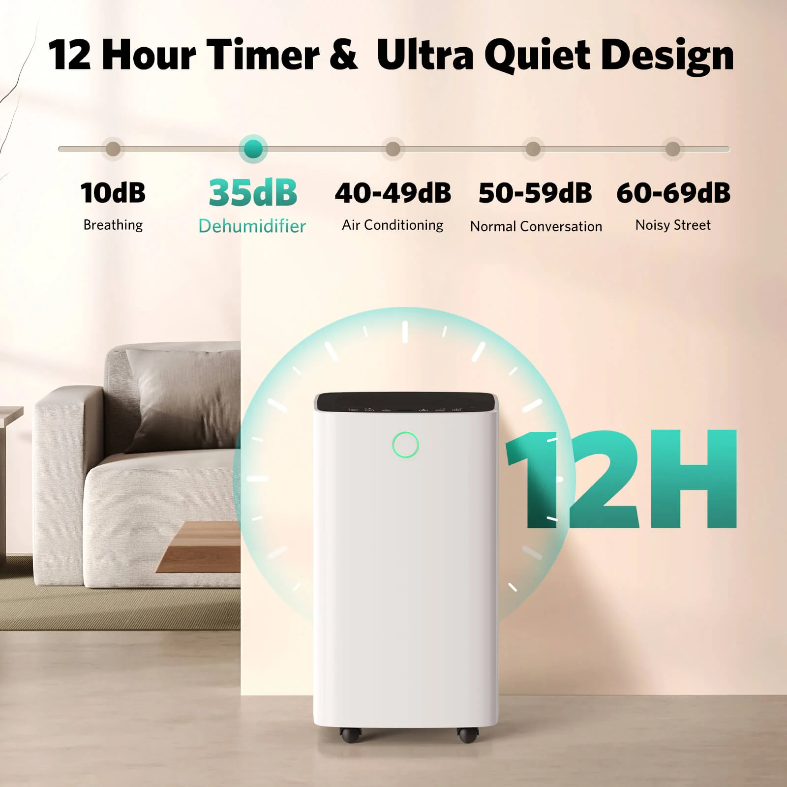 24 Pints Dehumidifier D4212B - Image 5