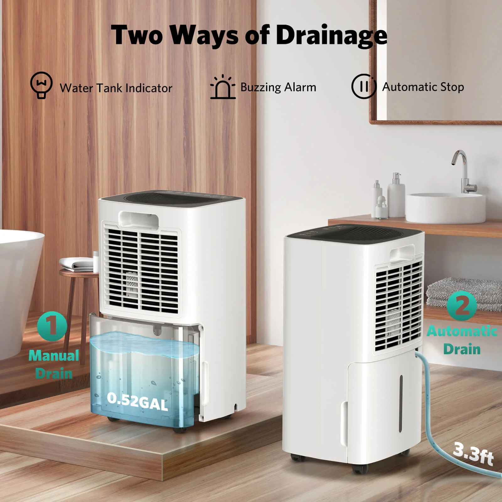 24 Pints Dehumidifier D4212B - Image 6