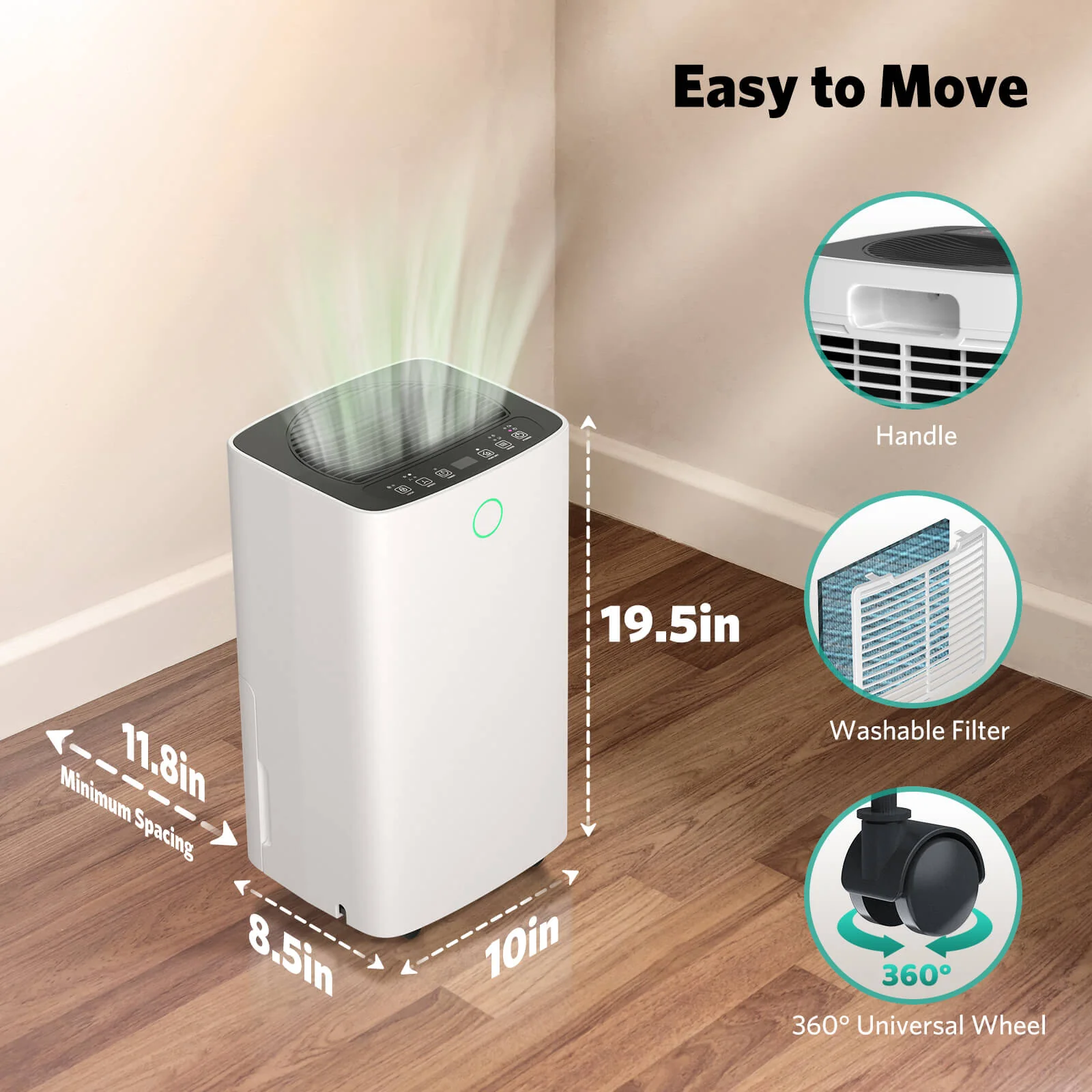 24 Pints Dehumidifier D4212B - Image 7