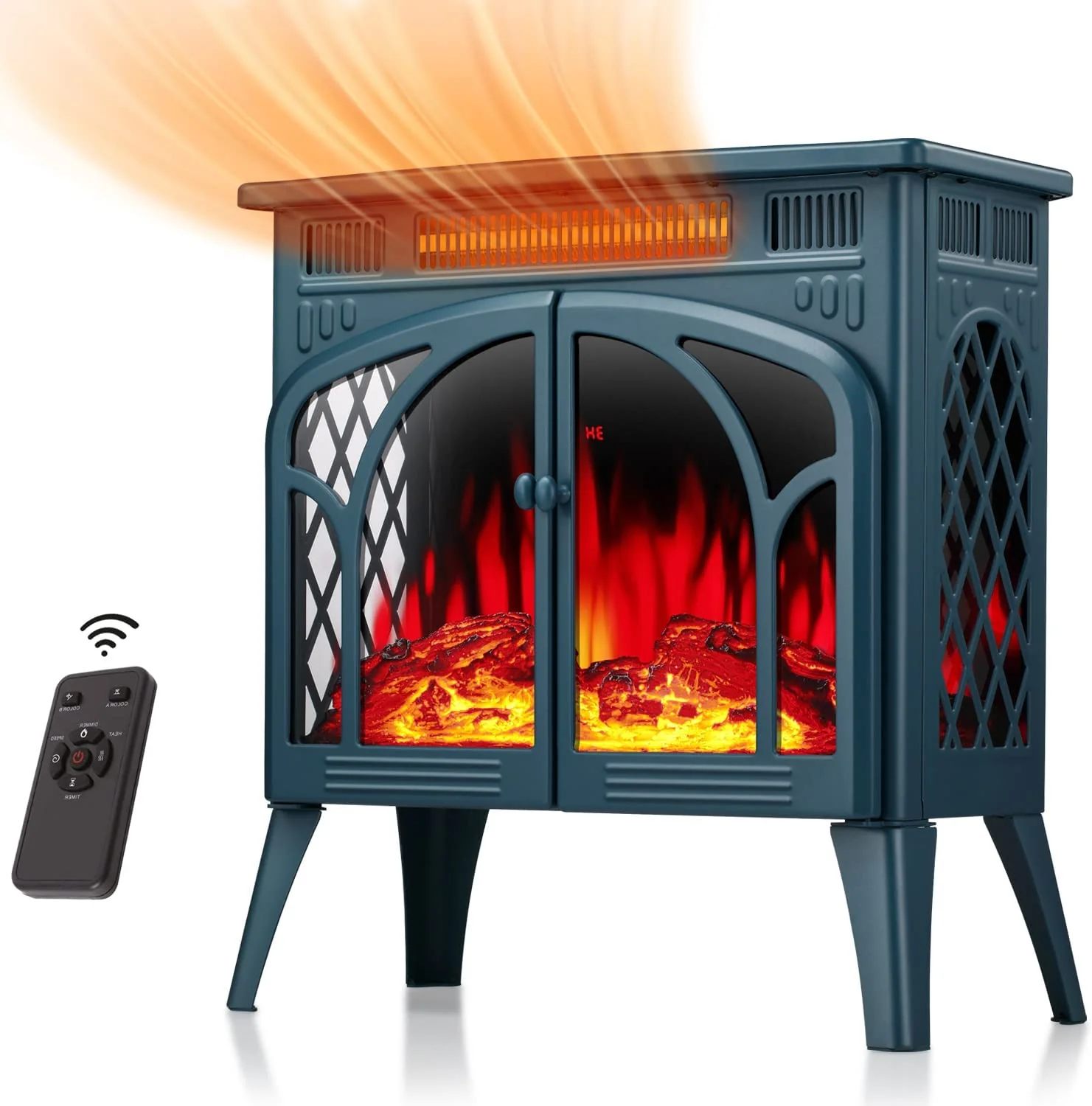 25 Inches 3D Infrared  Free Standing Electric Fireplace Stove S230B - Image 28