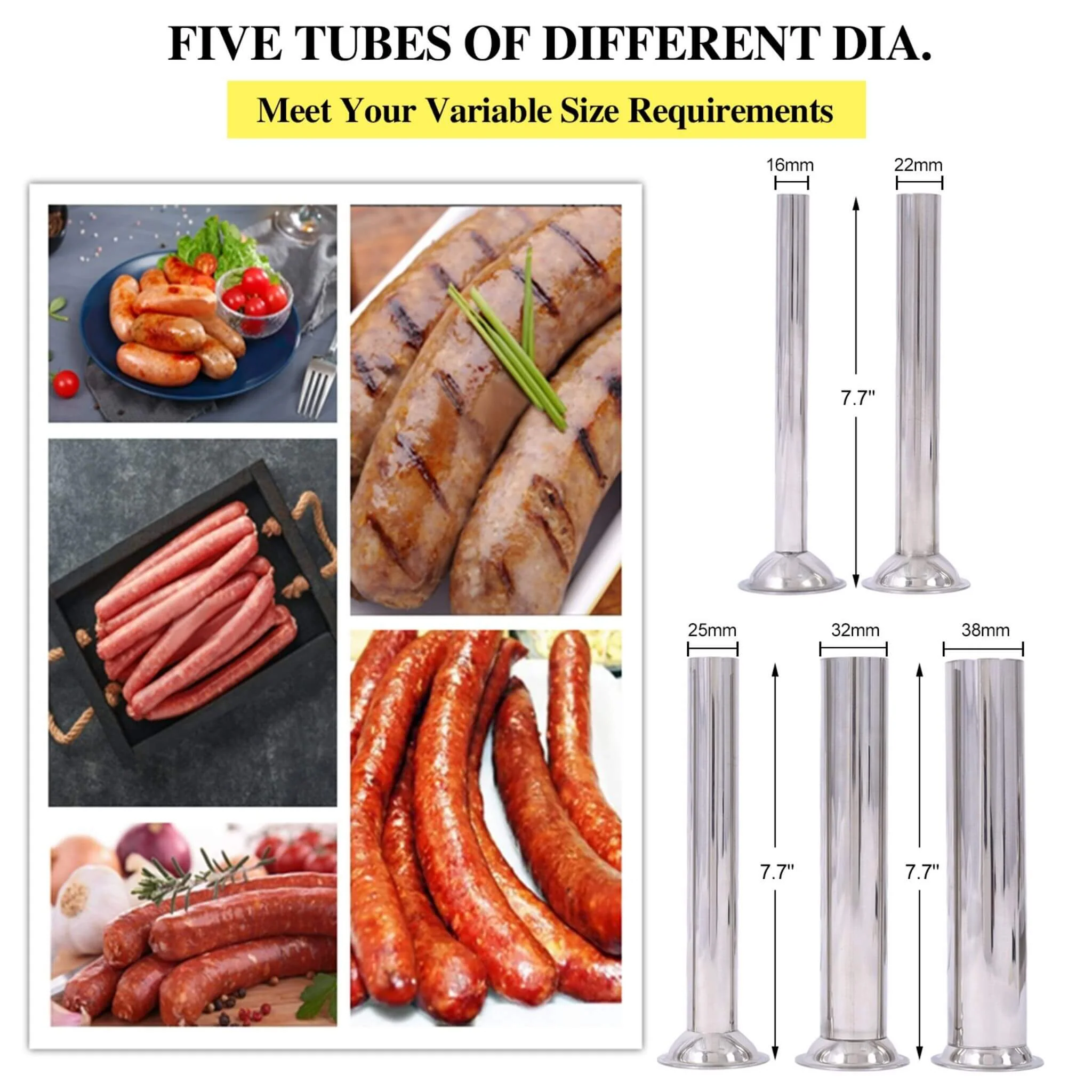 25L Commercial Electric Stainless Steel Sausage Maker Stuffer (SAK29537) - Image 5