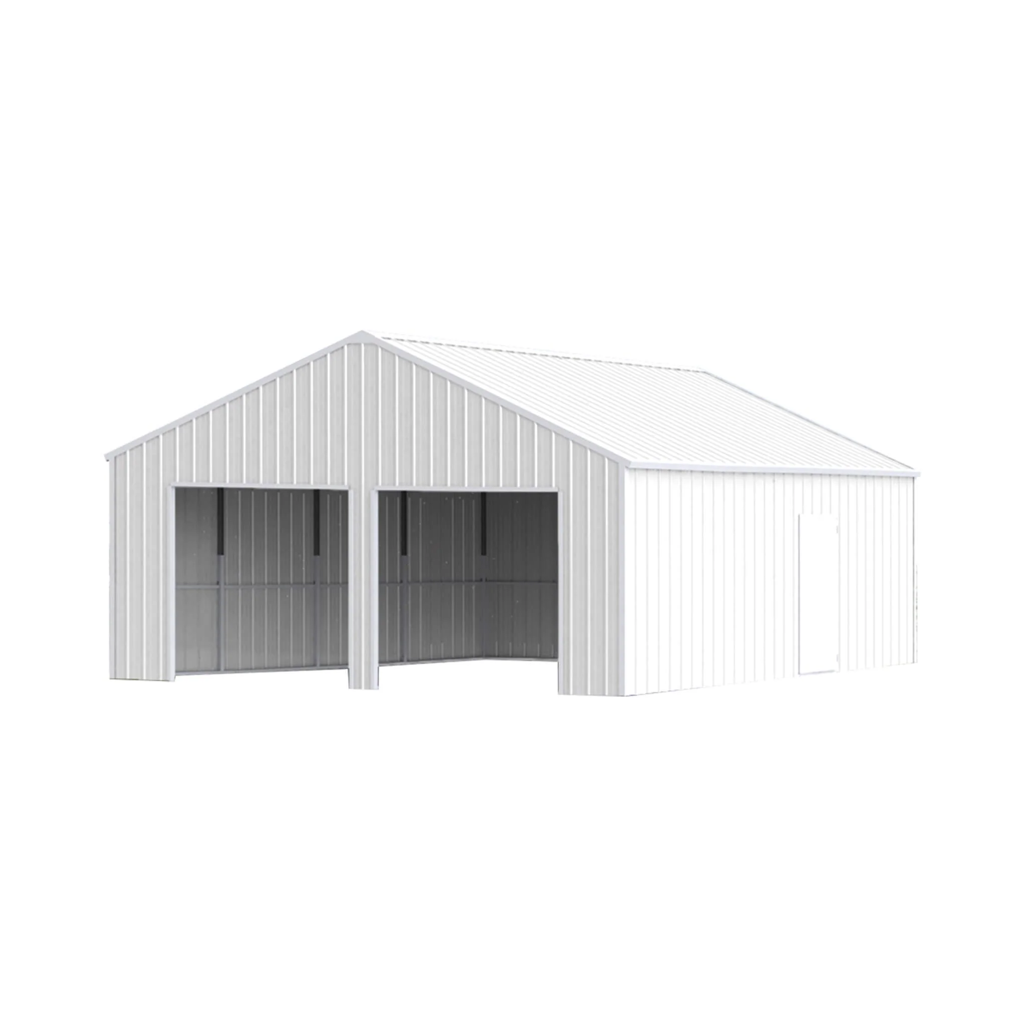 [25X33FT] Heavy-Duty Double Garage Galvanized Steel Barn Shed (SAK61234) - Image 6