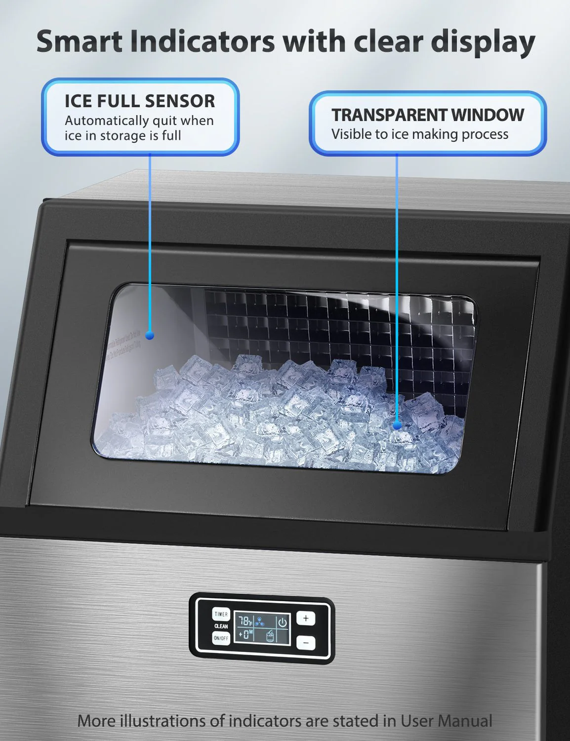 265LBS Freestanding Commercial Ice Maker - Image 5