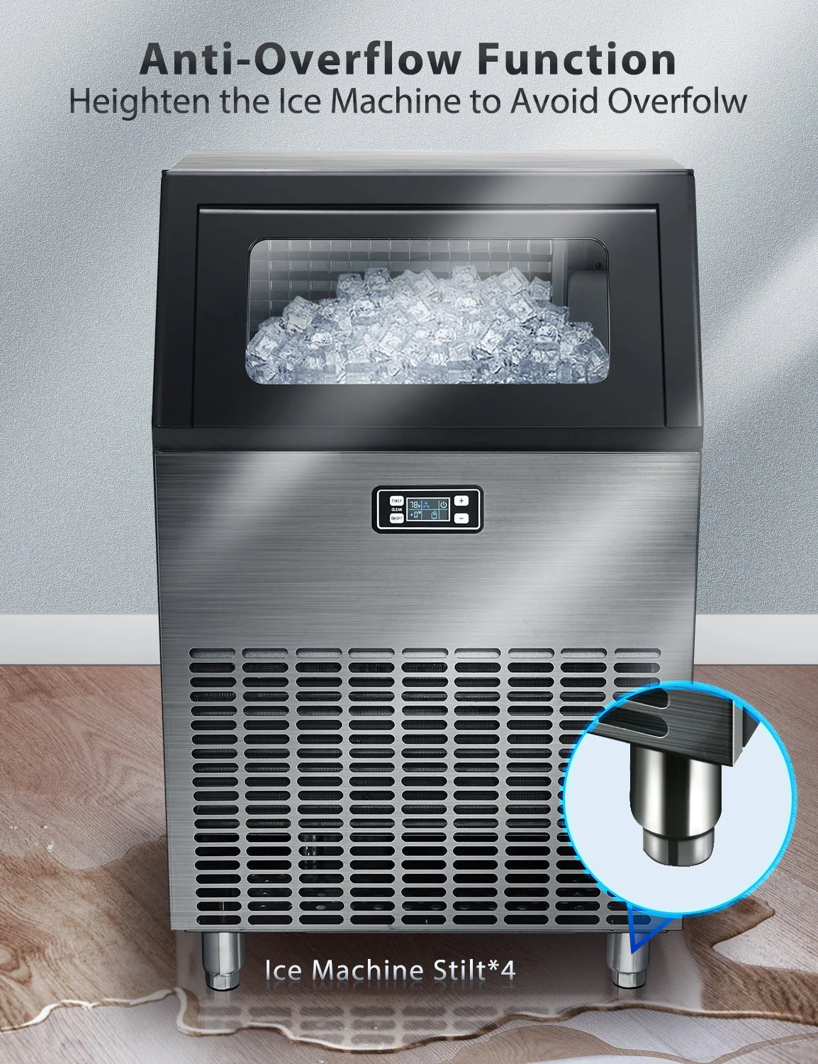 265LBS Freestanding Commercial Ice Maker - Image 8