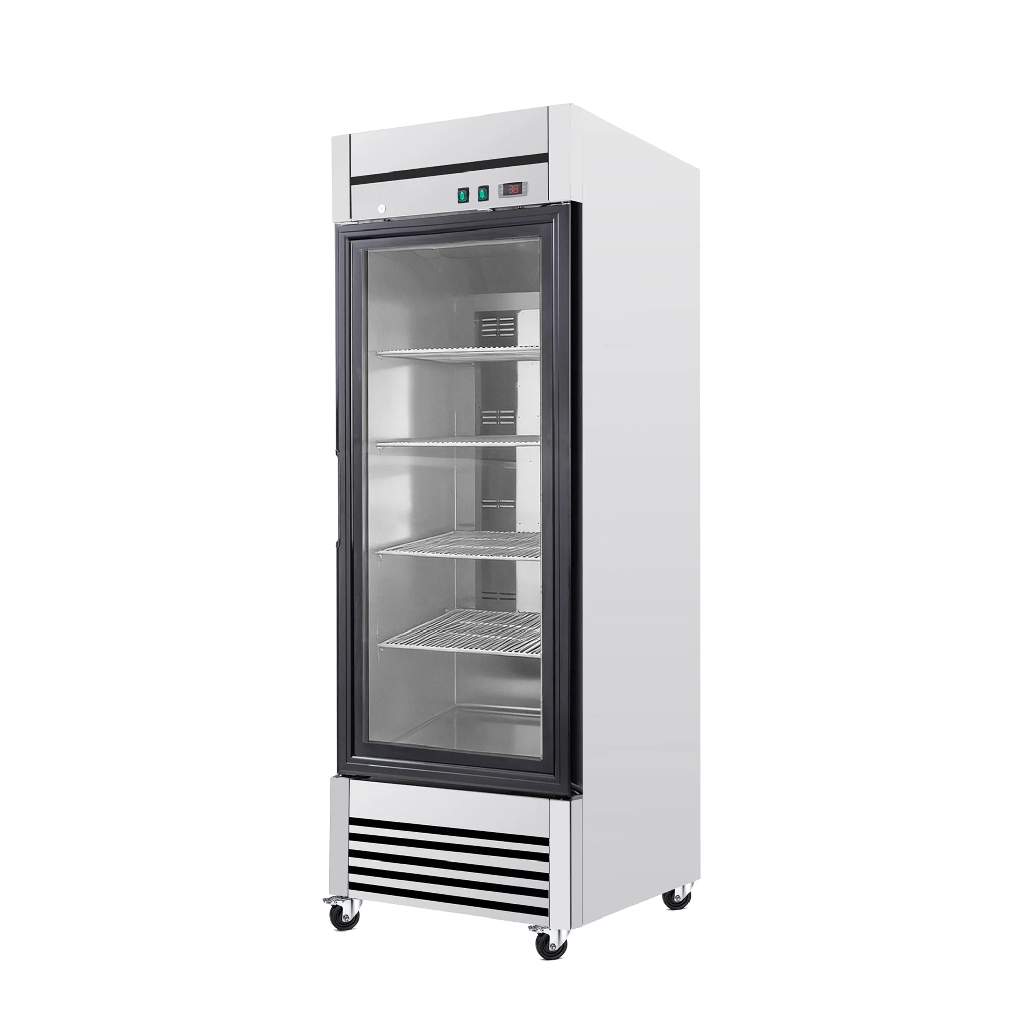 27-Inch Commercial Single Glass Door Reach-In Display Refrigerator (SAK30864) - Image 4