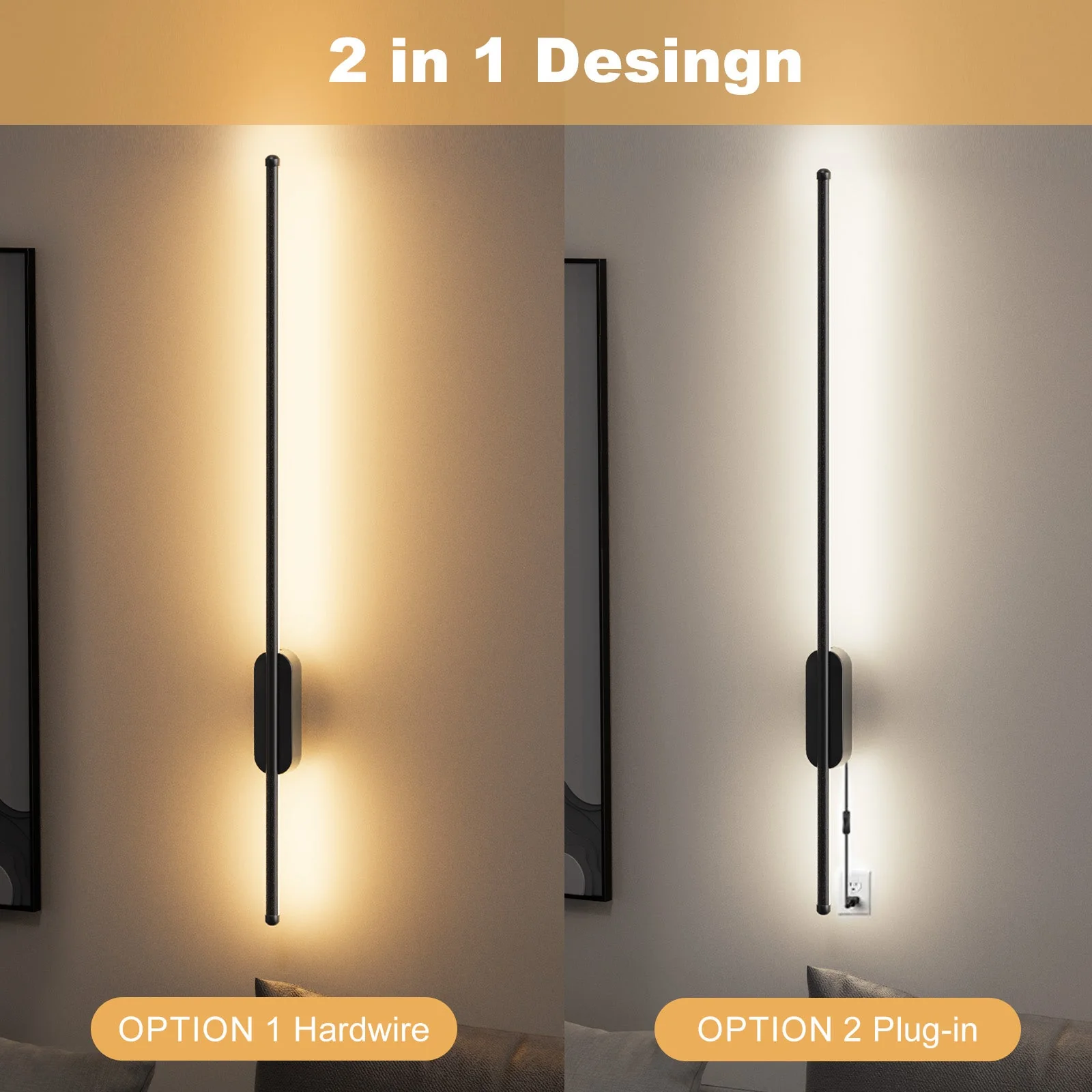 2PCS Minimalist Wall lights, Linear Sconces - Image 8