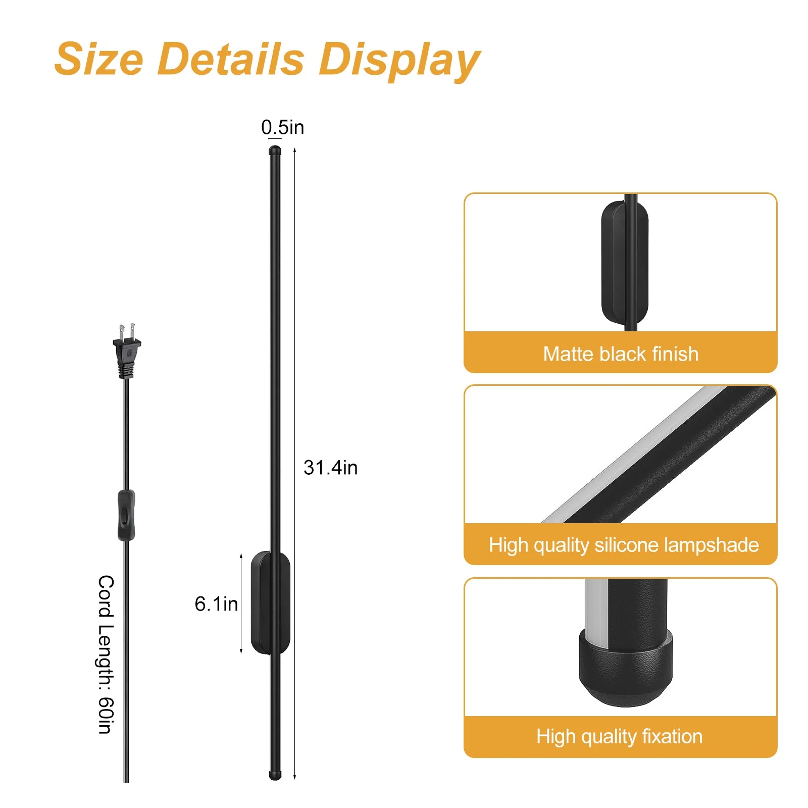 2PCS Minimalist Wall lights, Linear Sconces - Image 9