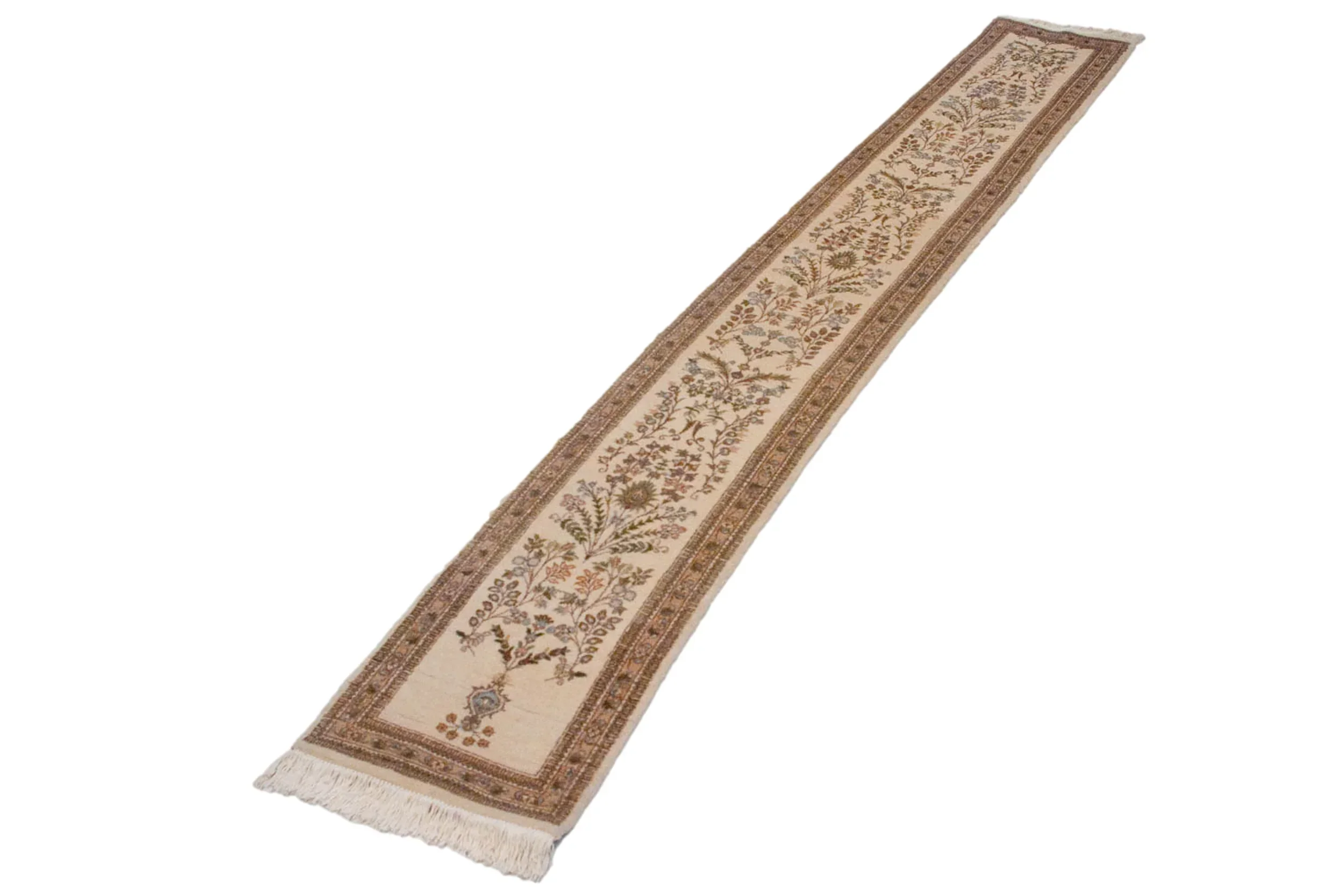 2x12.5 Vintage Tabriz Rug Runner - Image 2