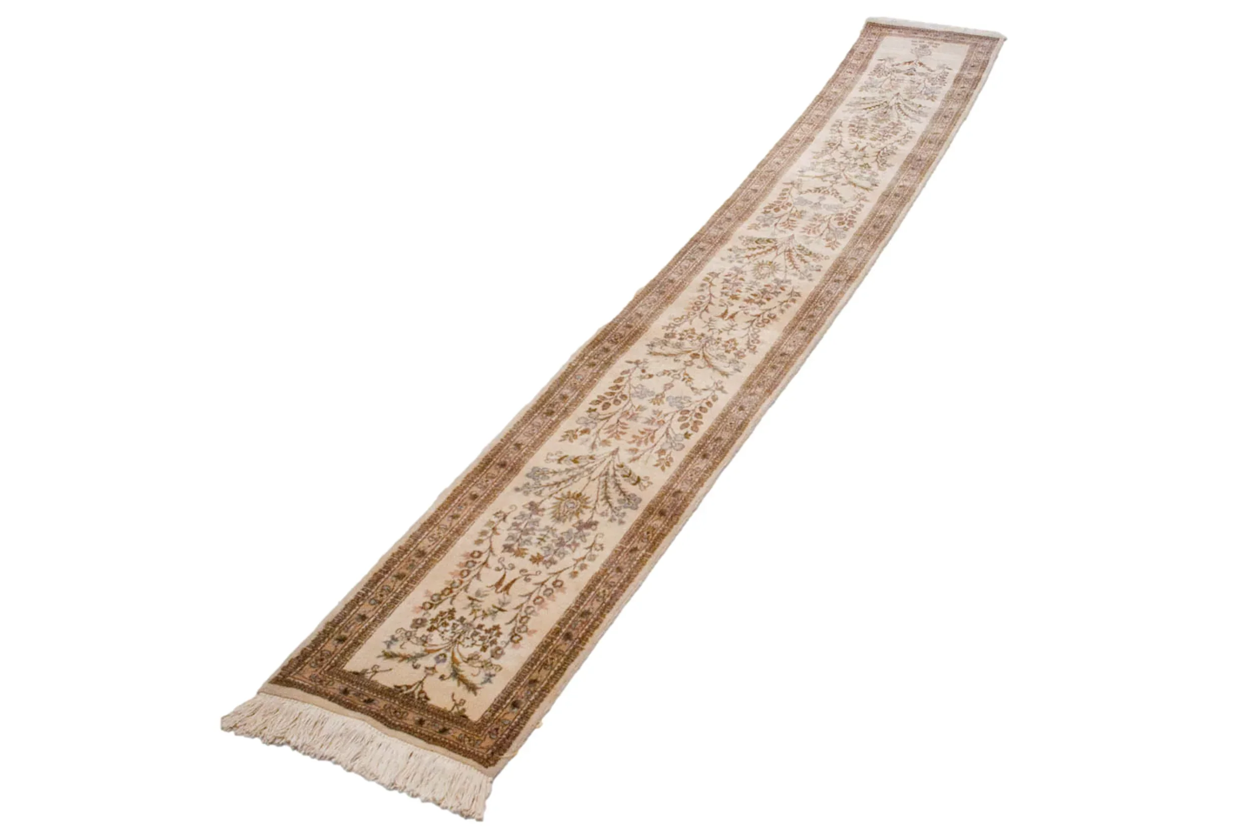 2x12.5 Vintage Tabriz Rug Runner - Image 3