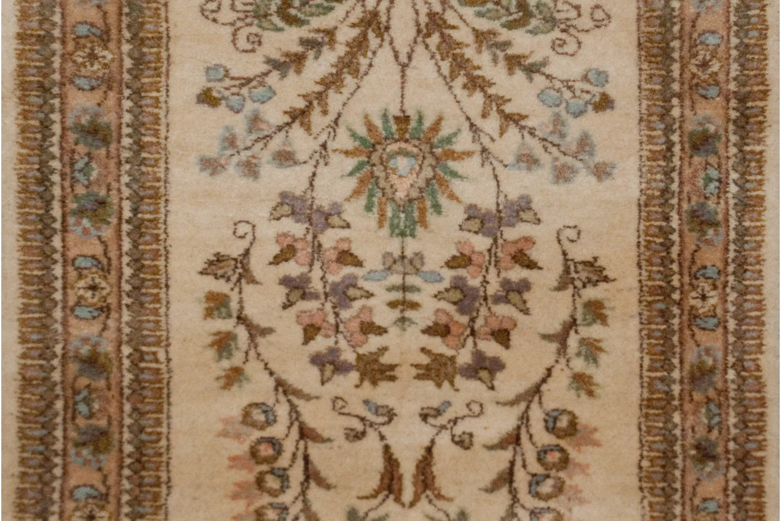 2x12.5 Vintage Tabriz Rug Runner - Image 5