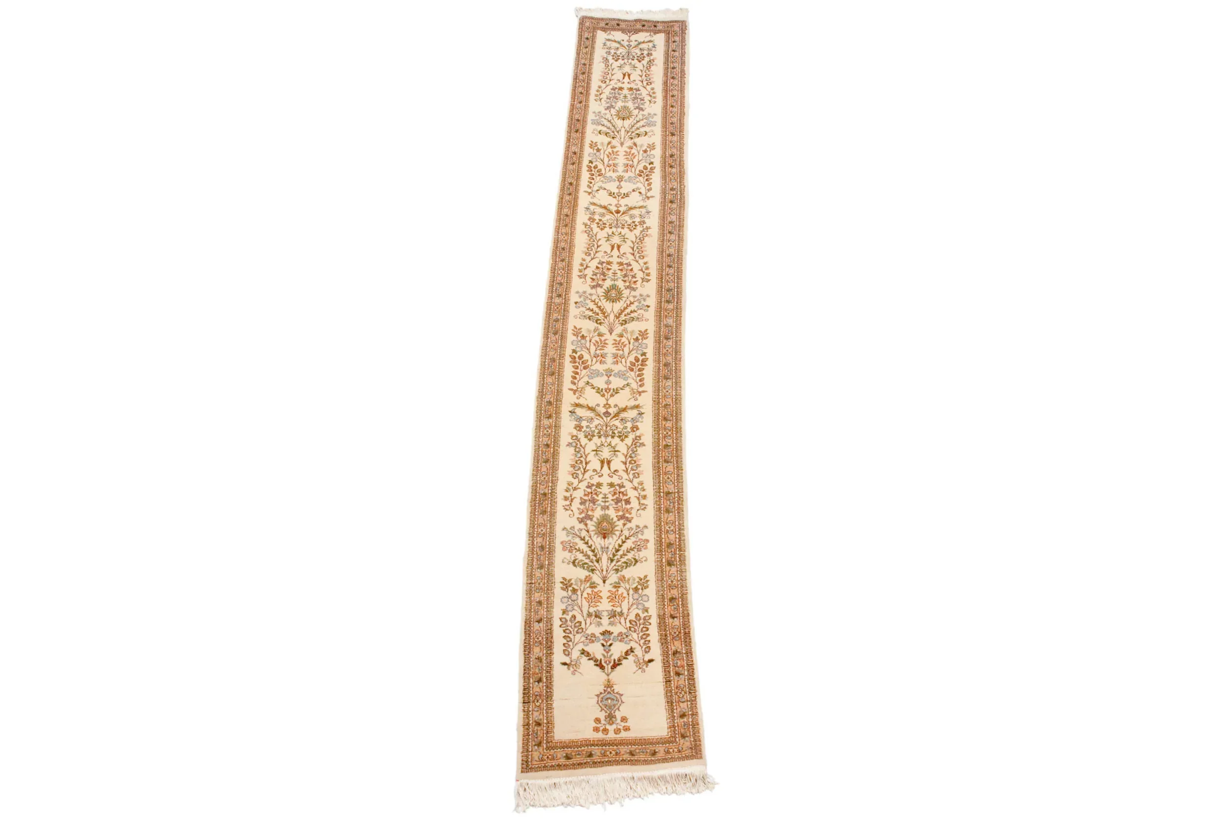 2x12.5 Vintage Tabriz Rug Runner - Image 7