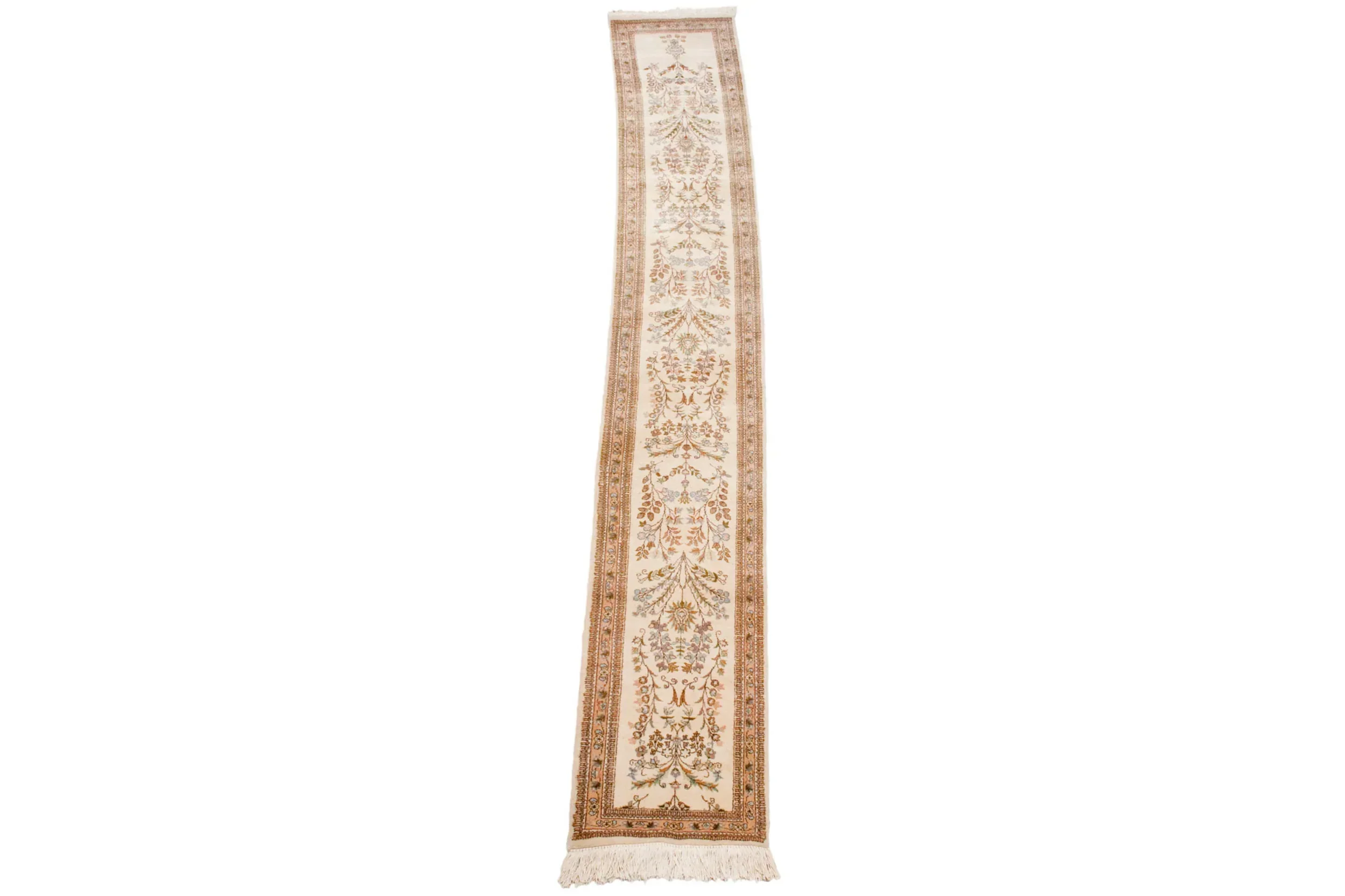2x12.5 Vintage Tabriz Rug Runner - Image 8