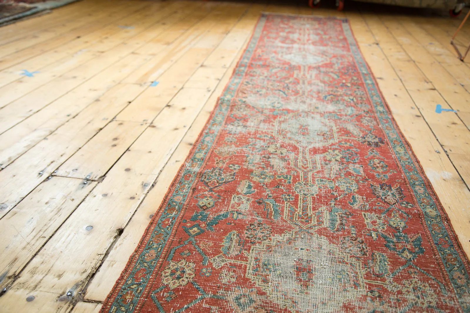 2x13.5 Antique Heriz Rug Runner - Image 3