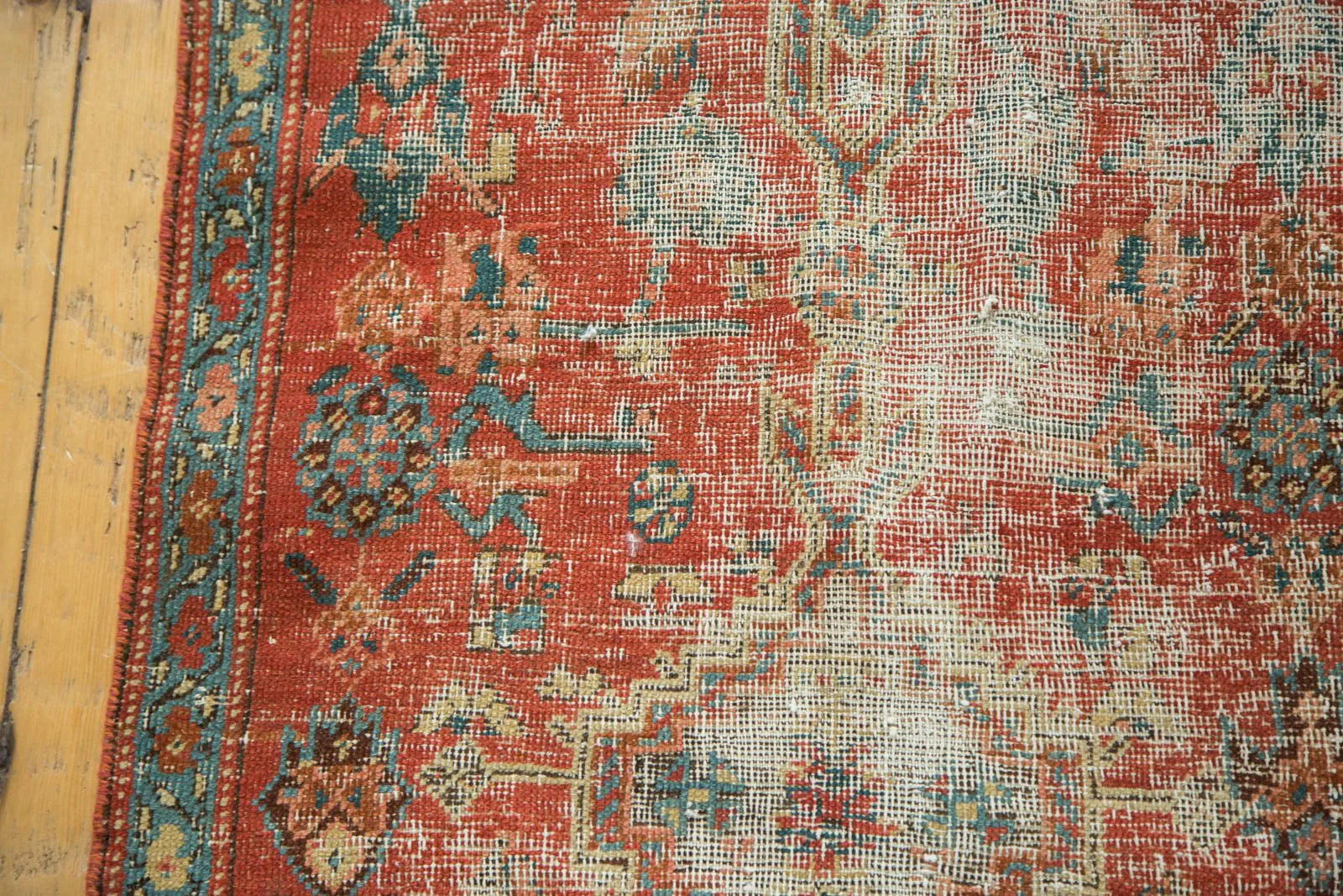 2x13.5 Antique Heriz Rug Runner - Image 4