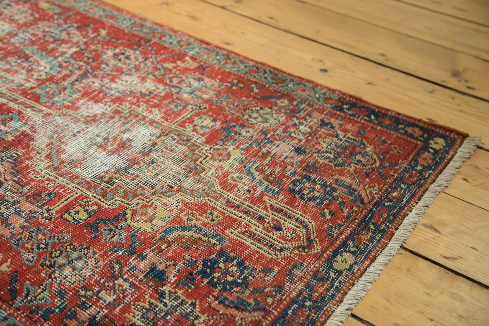 2x13.5 Antique Heriz Rug Runner - Image 6