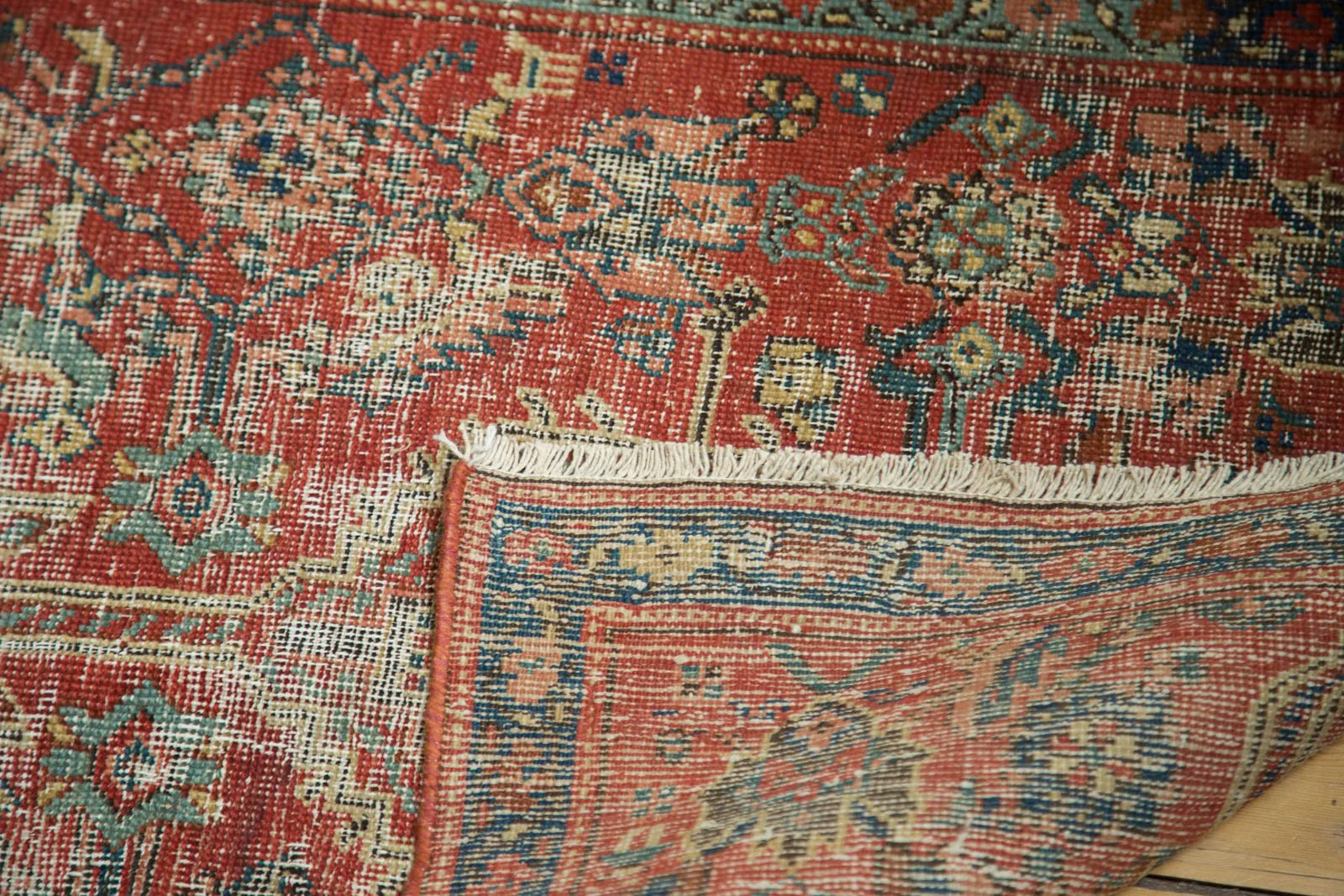 2x13.5 Antique Heriz Rug Runner - Image 9