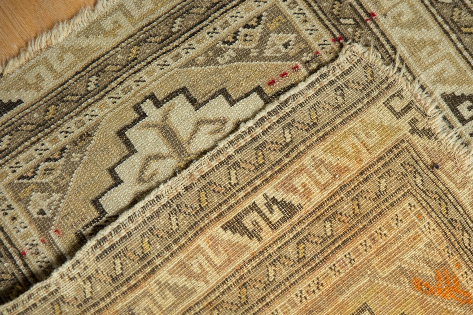 2x2.5 Antique Caucasian Square Rug Mat - Image 8