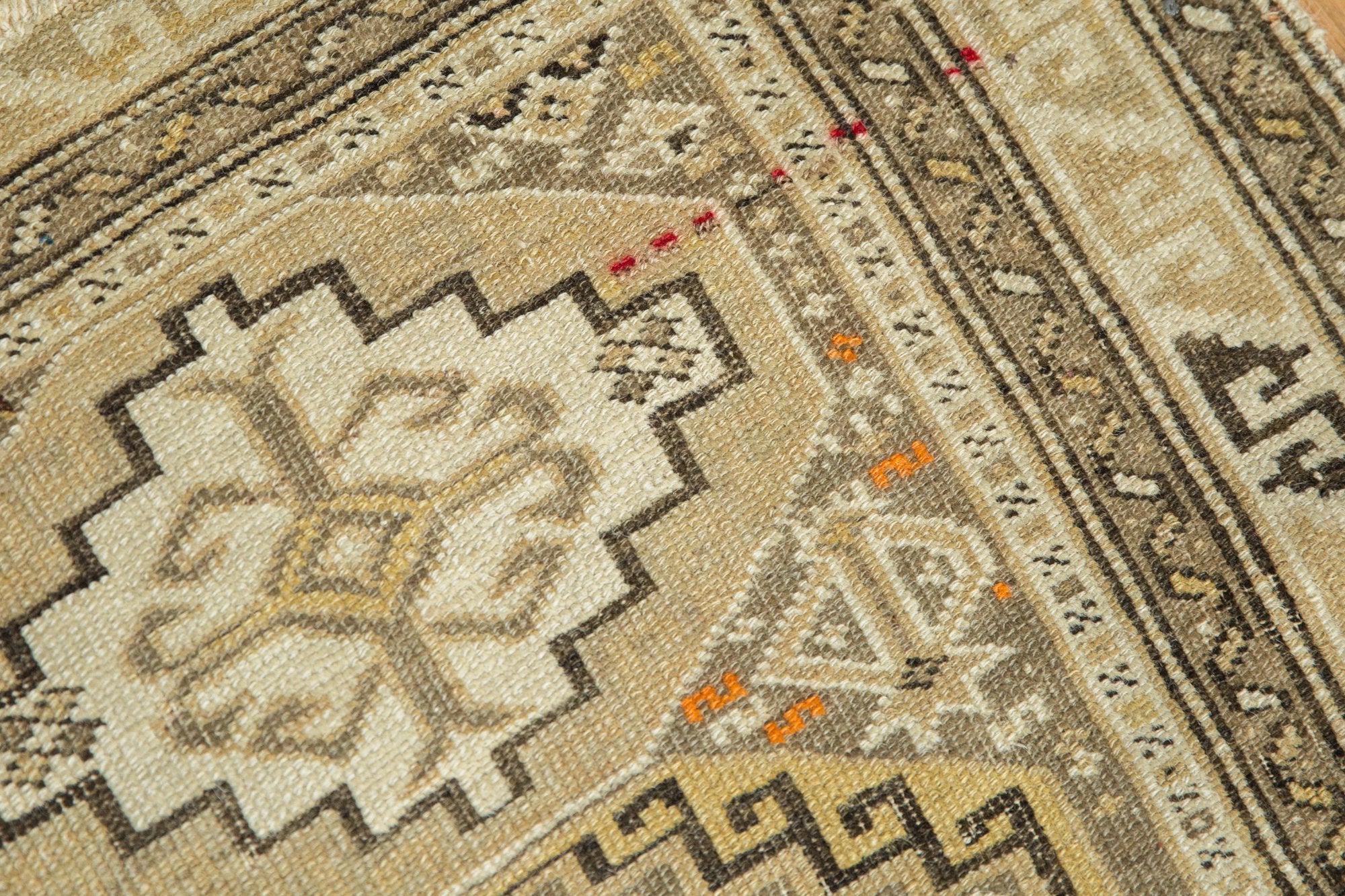 2x2.5 Antique Caucasian Square Rug Mat - Image 9