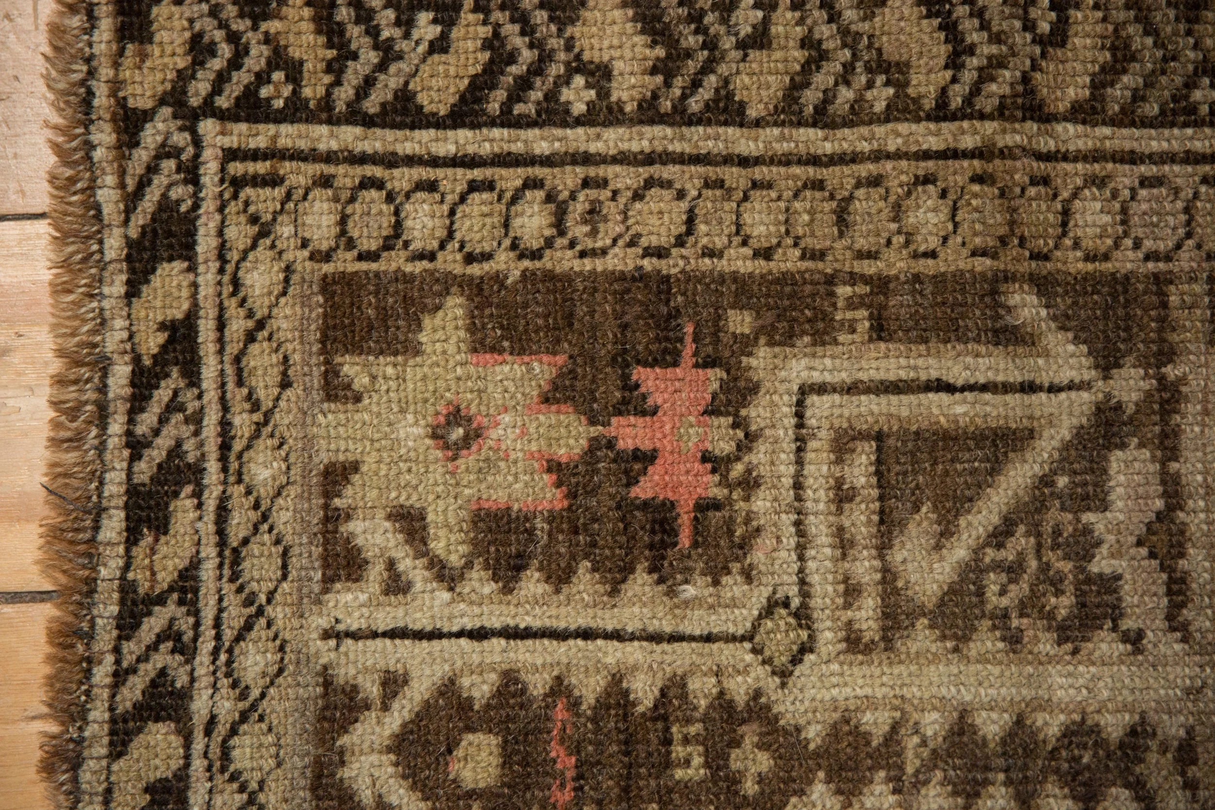 2x2.5 Antique Caucasian Square Rug Mat - Image 3