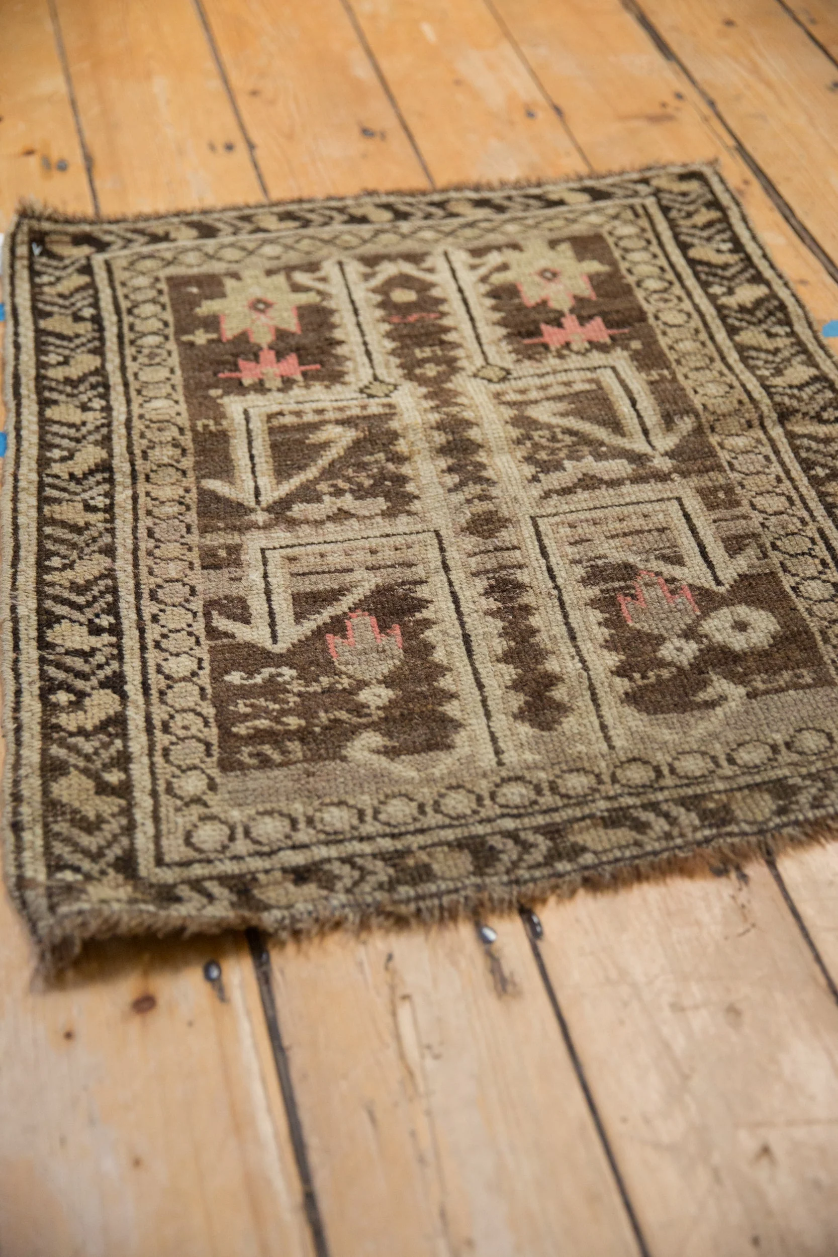 2x2.5 Antique Caucasian Square Rug Mat - Image 4