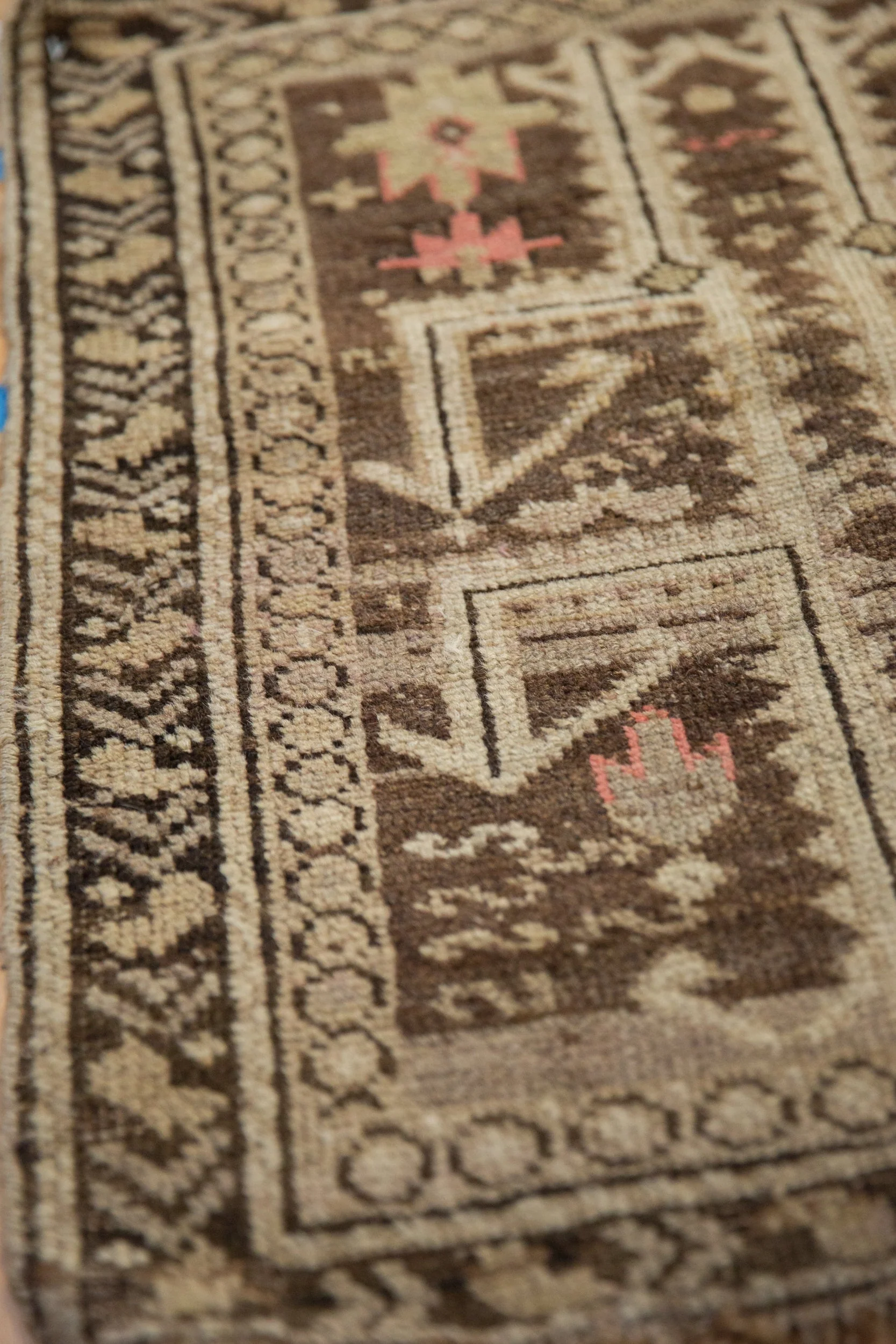 2x2.5 Antique Caucasian Square Rug Mat - Image 5