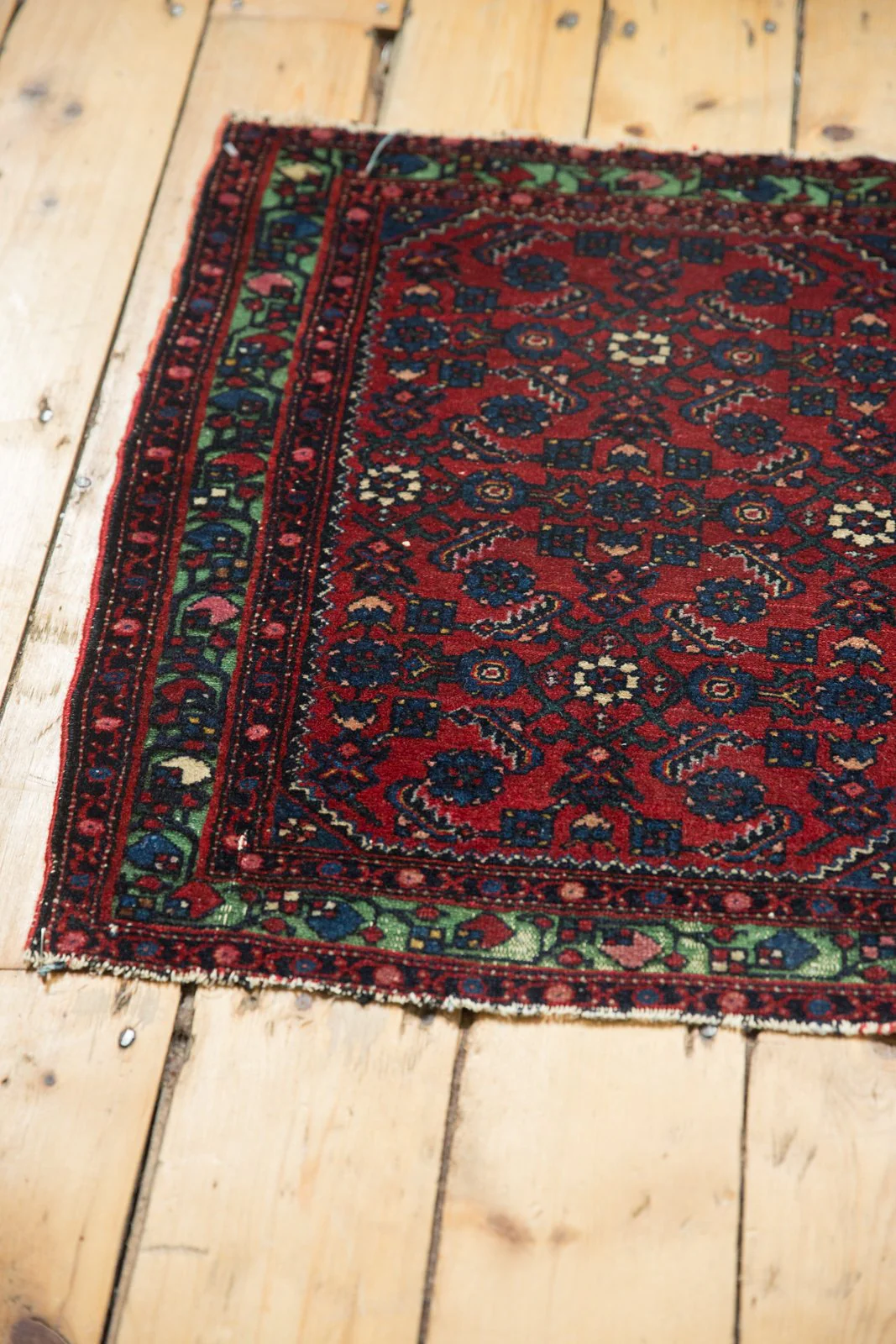 2x2.5 Antique Fine Hamadan Square Rug Mat - Image 10