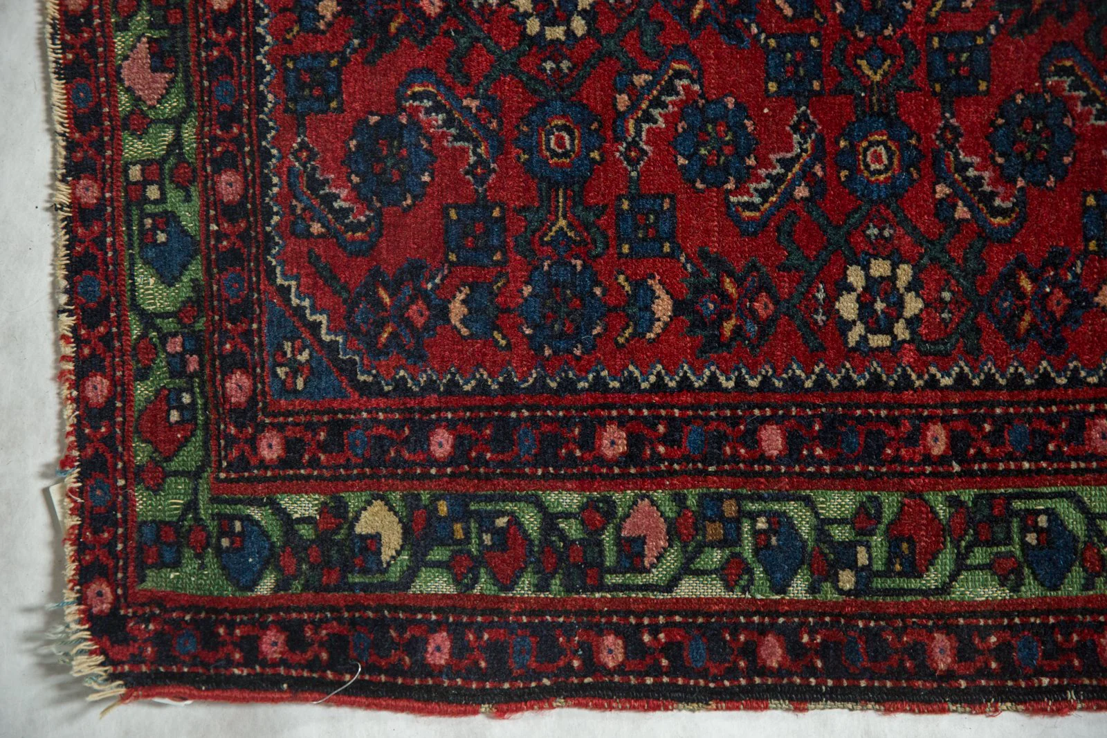 2x2.5 Antique Fine Hamadan Square Rug Mat - Image 4