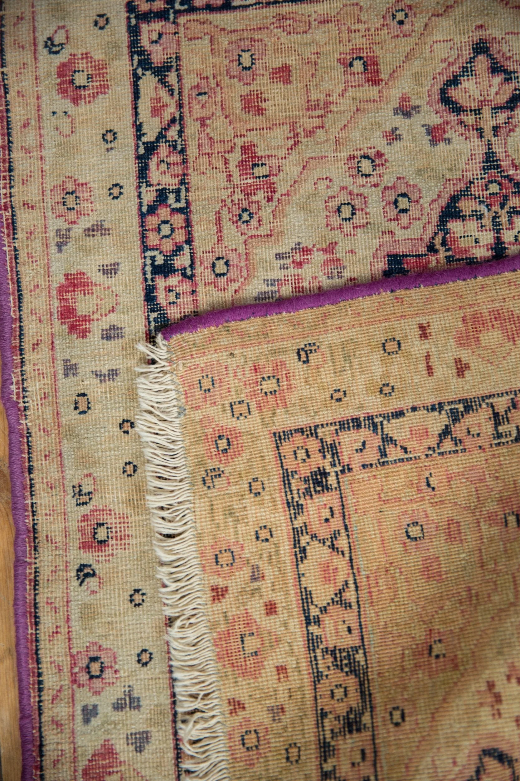 2x2.5 Antique Kerman Square Rug Mat - Image 8