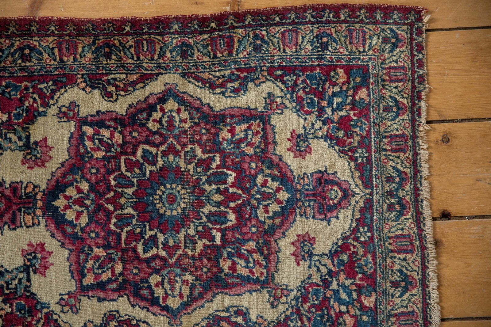2x2.5 Antique Kermanshah Square Rug Mat - Image 3