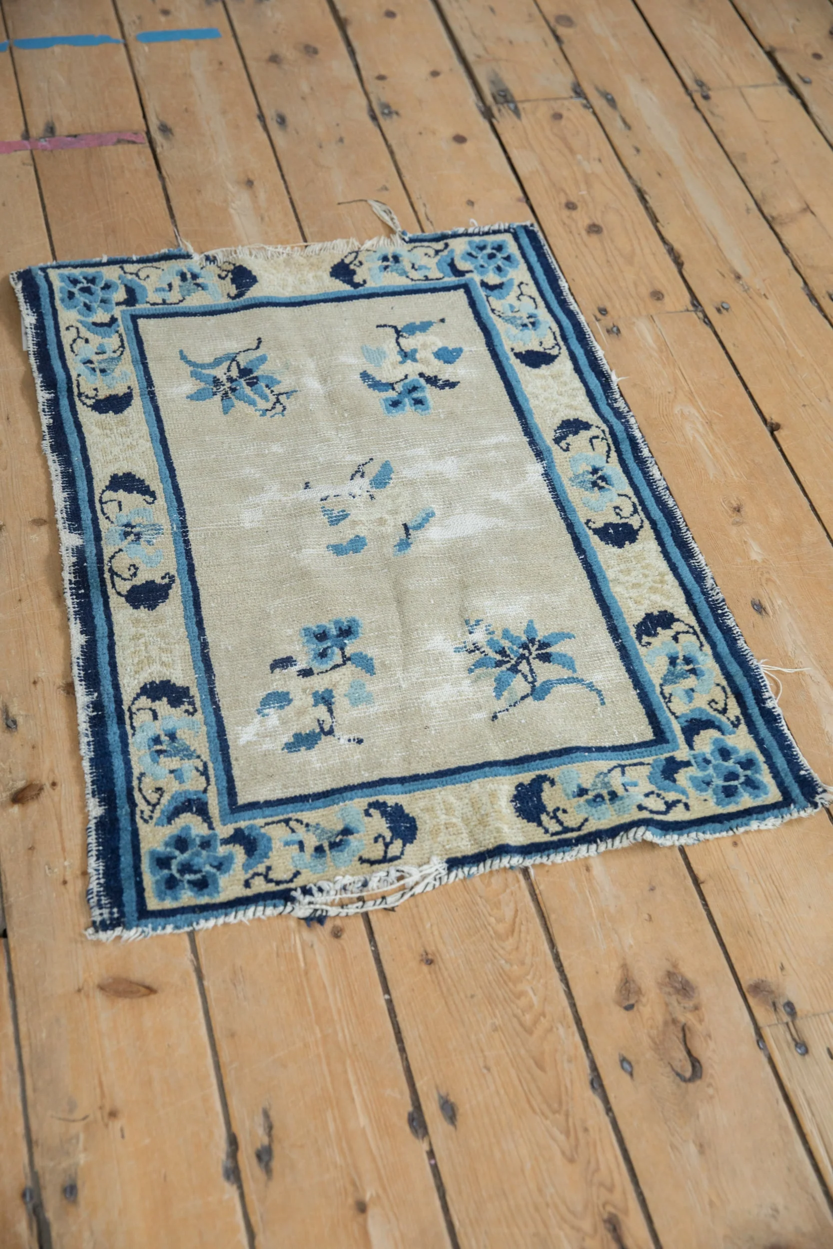 2x2.5 Antique Peking Square Rug Mat - Image 4