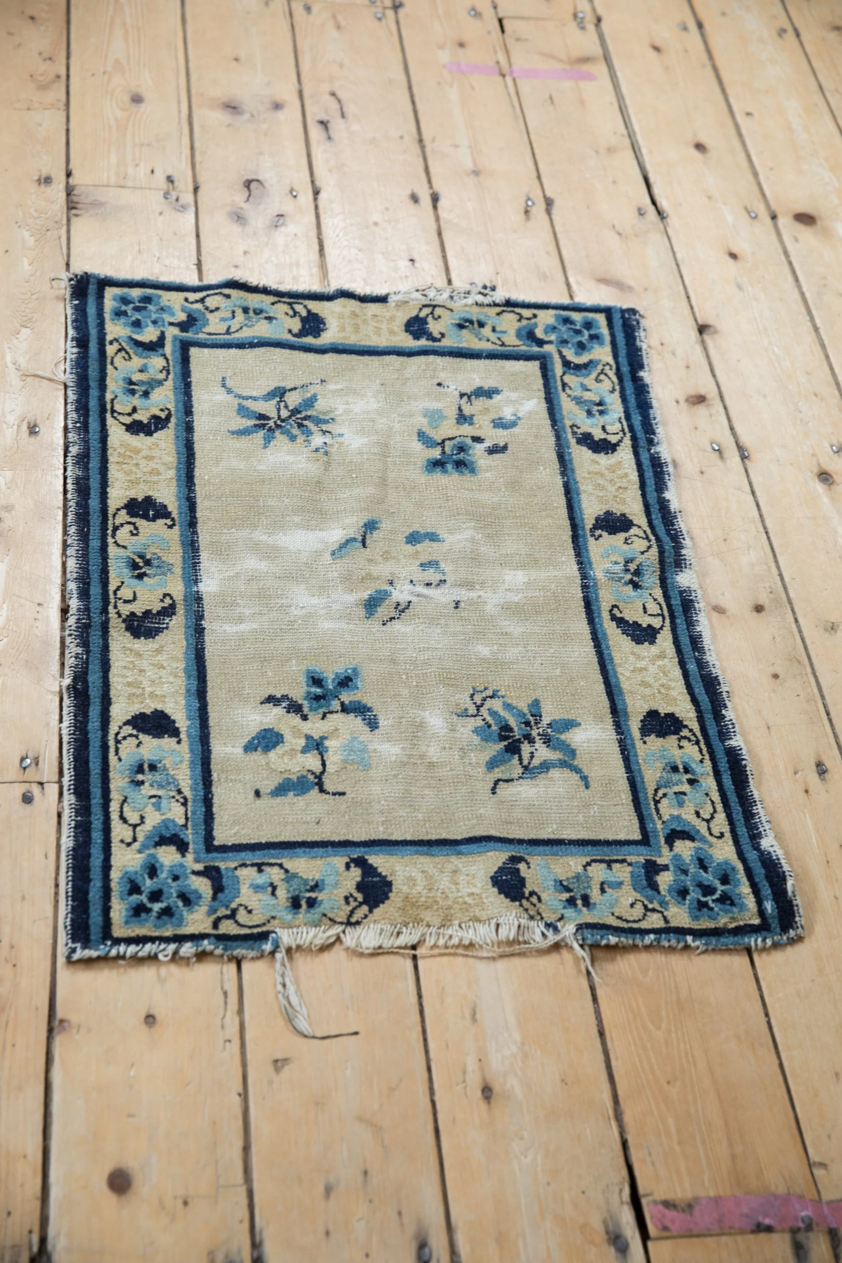 2x2.5 Antique Peking Square Rug Mat - Image 5
