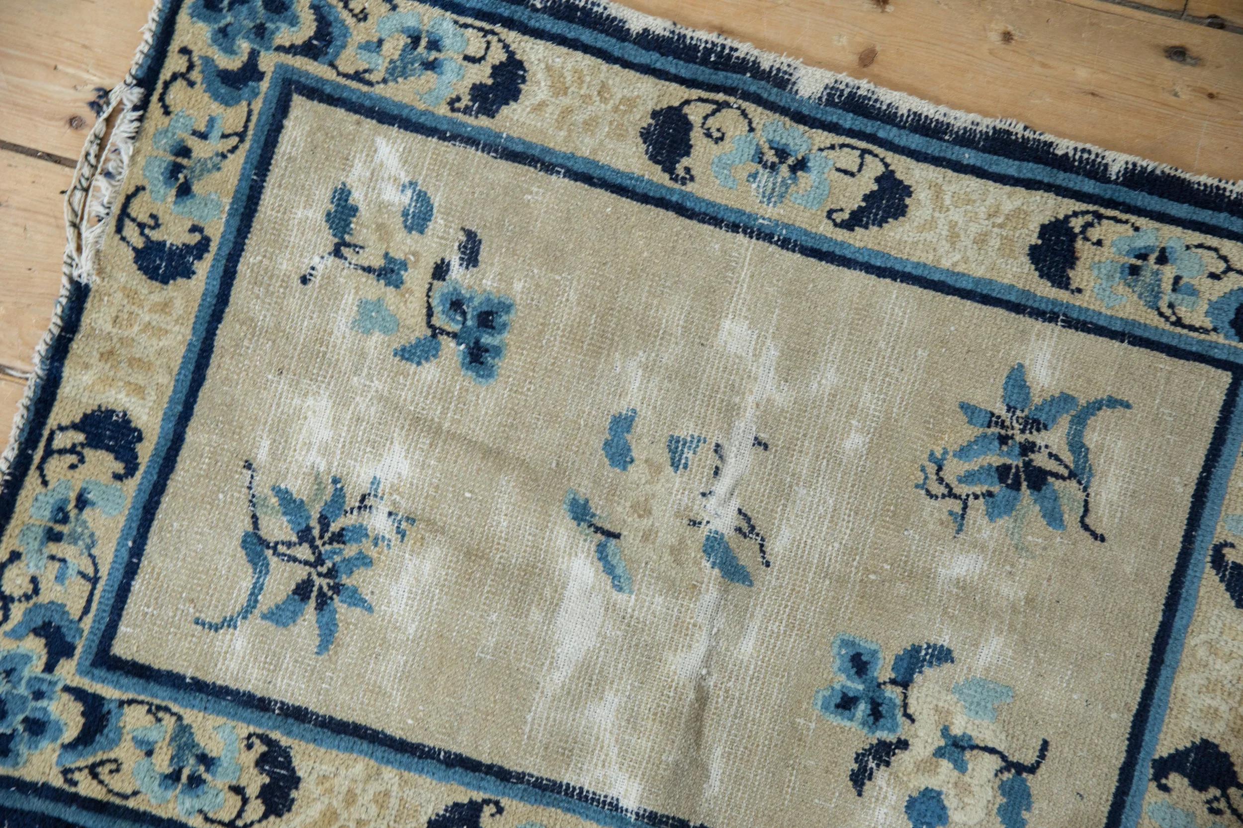 2x2.5 Antique Peking Square Rug Mat - Image 6
