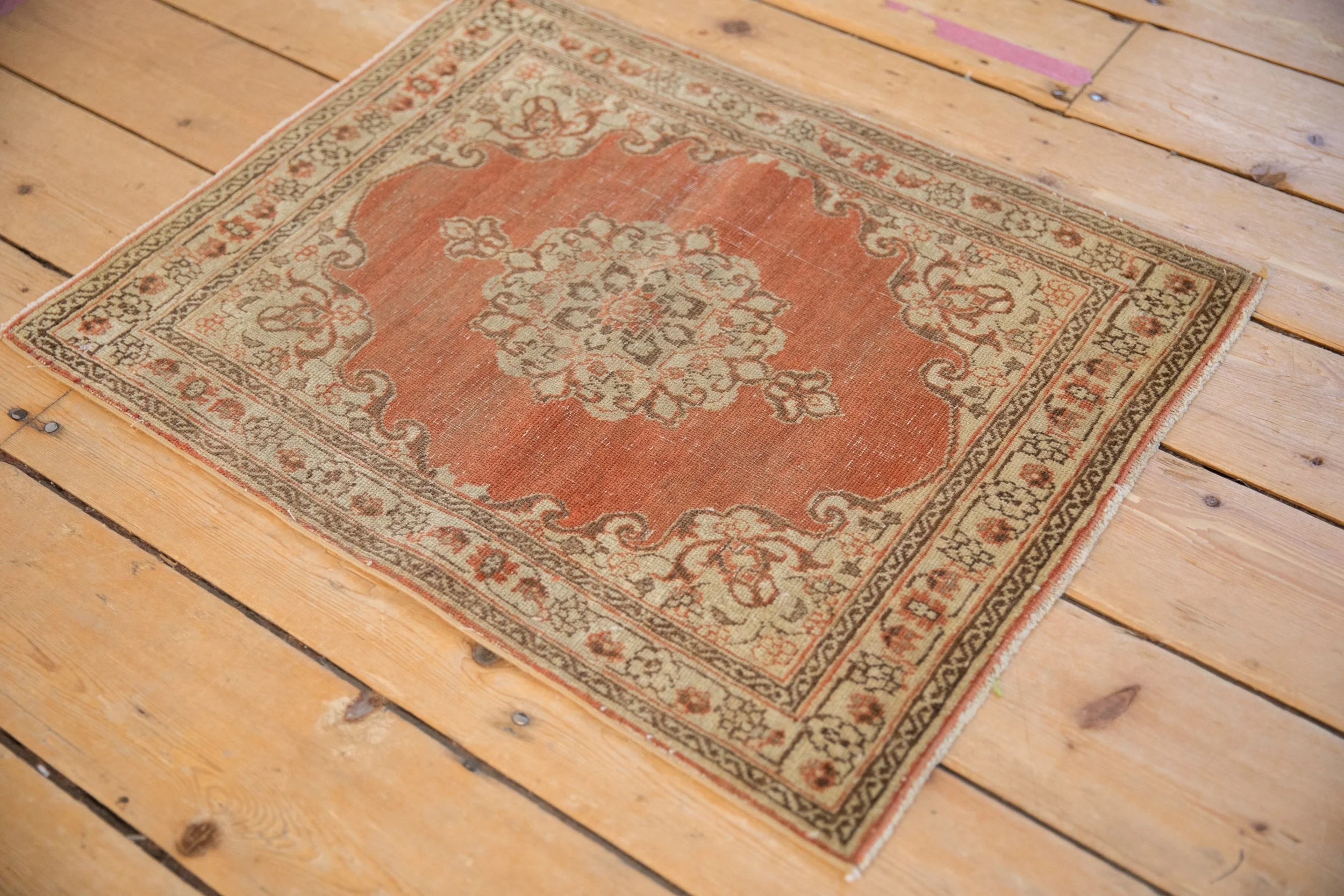 2x2.5 Distressed Antique Jalili Tabriz Rug Mat - Image 6