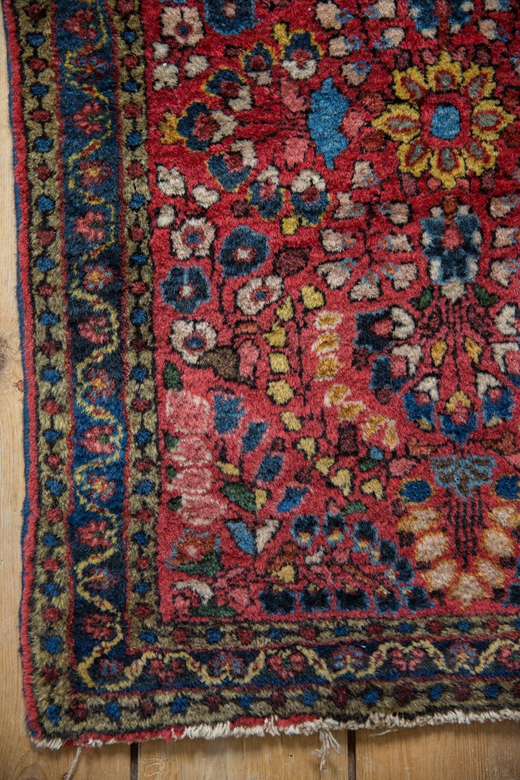 2x2.5 Vintage American Sarouk Square Rug Mat - Image 5