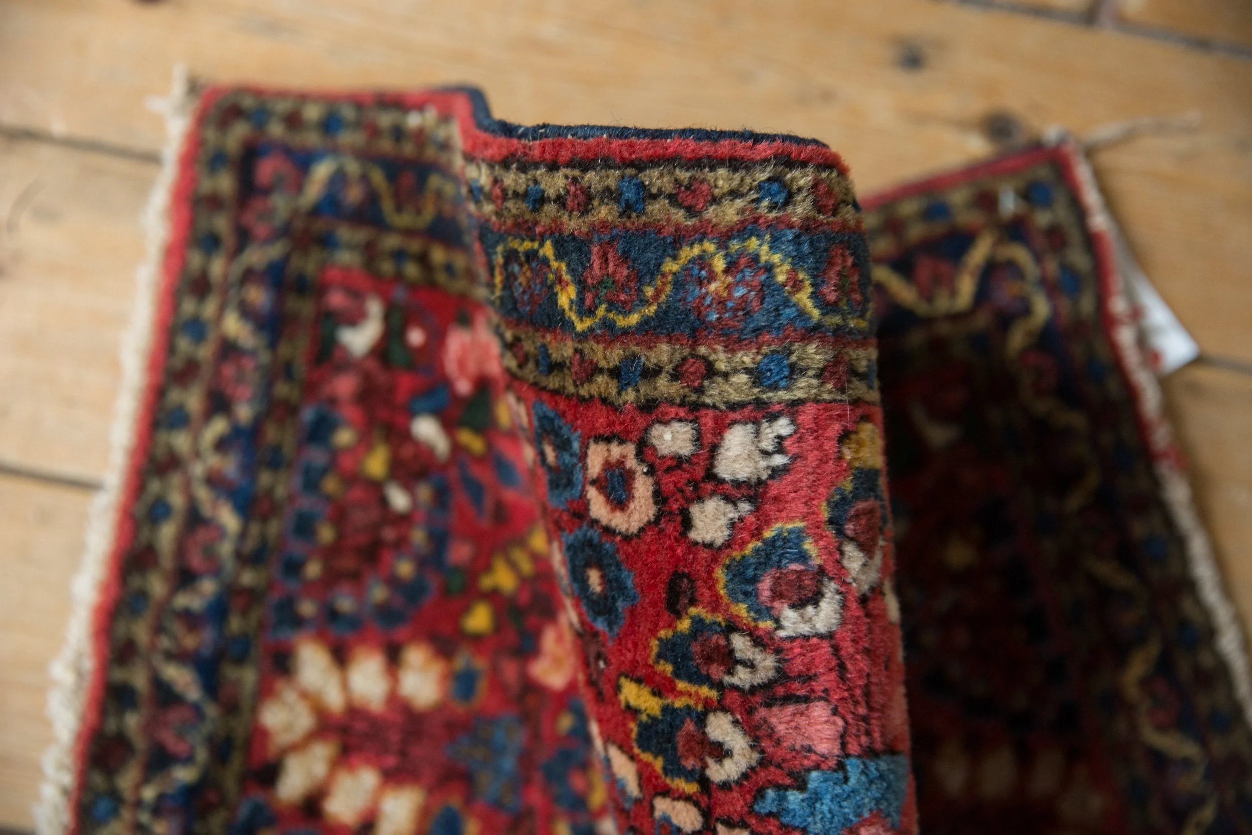 2x2.5 Vintage American Sarouk Square Rug Mat - Image 6
