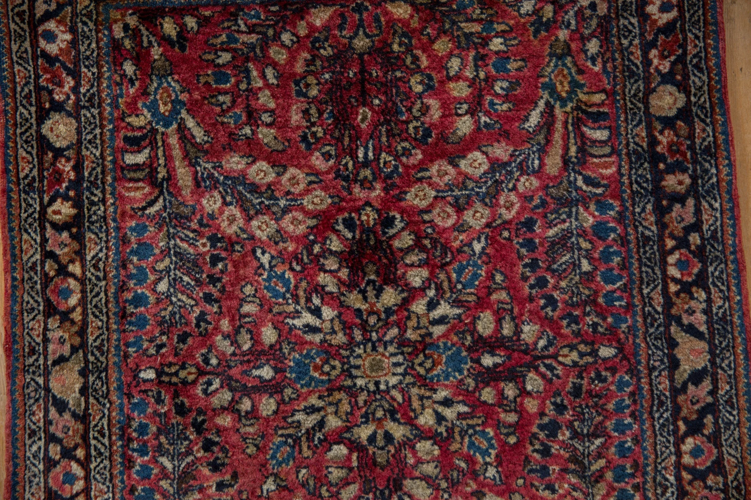 2x2.5 Vintage American Sarouk Square Rug Mat - Image 4