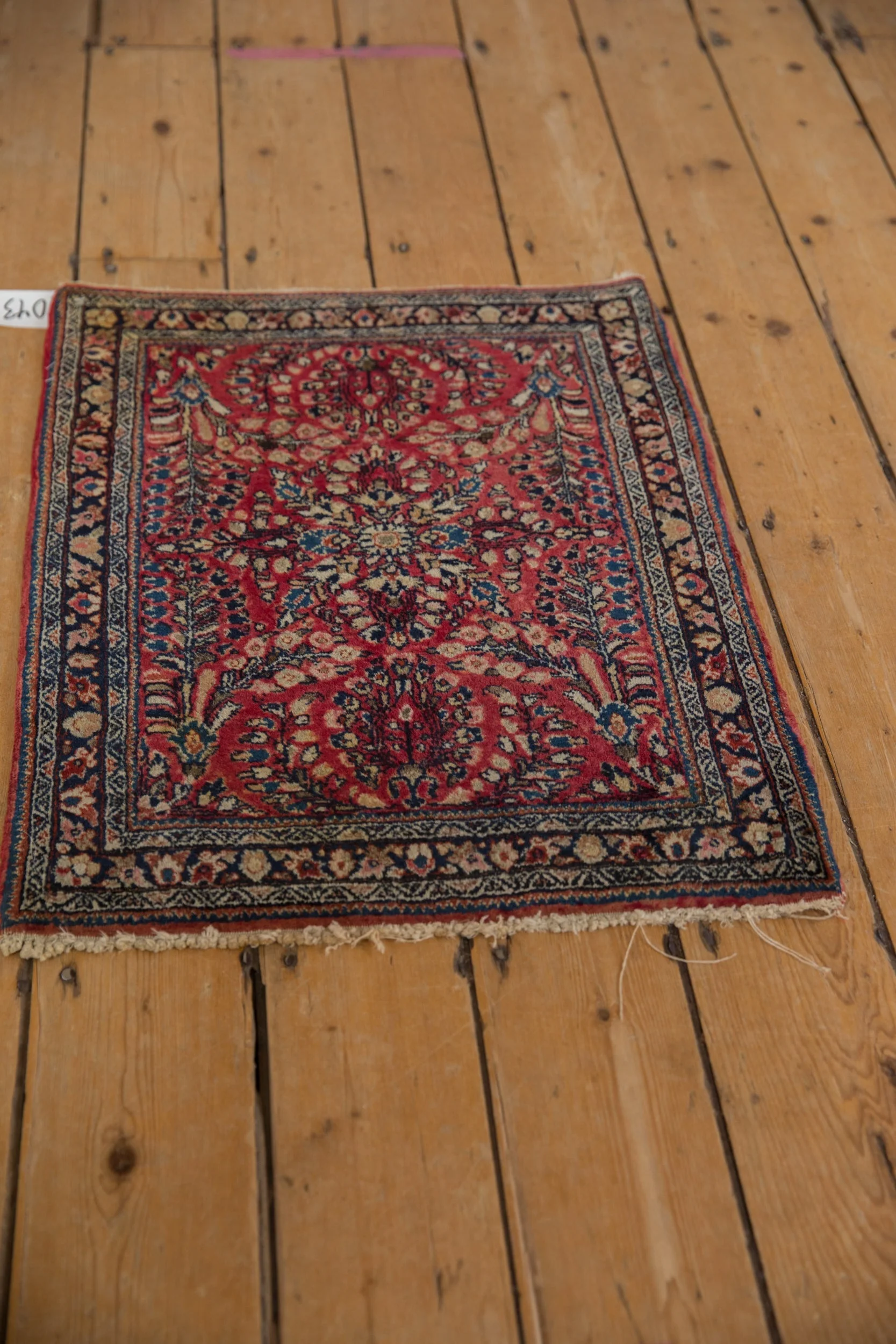 2x2.5 Vintage American Sarouk Square Rug Mat - Image 5